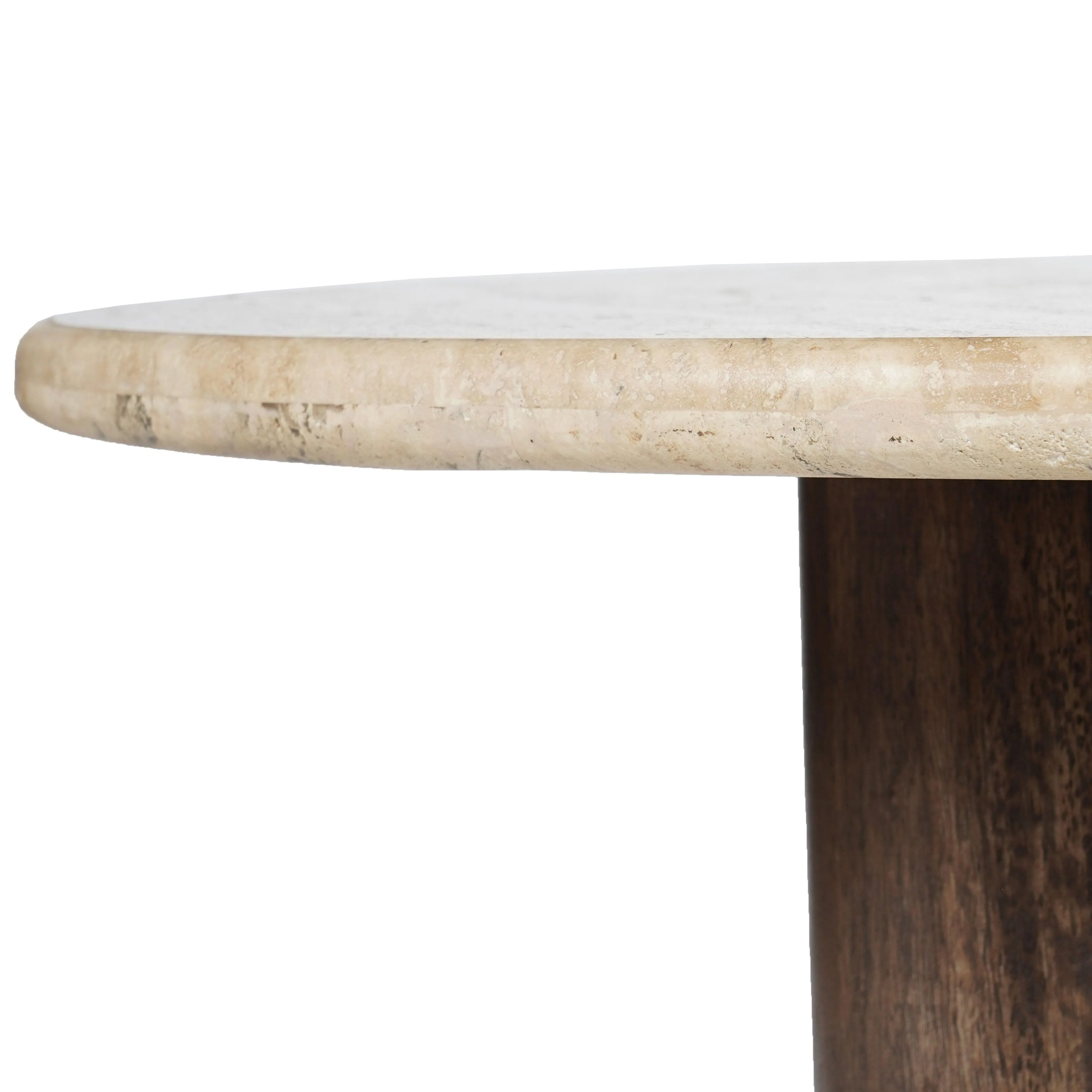 JENNAMIRA TRAVERTINE TOP COFFEE TABLE - Frankwebs