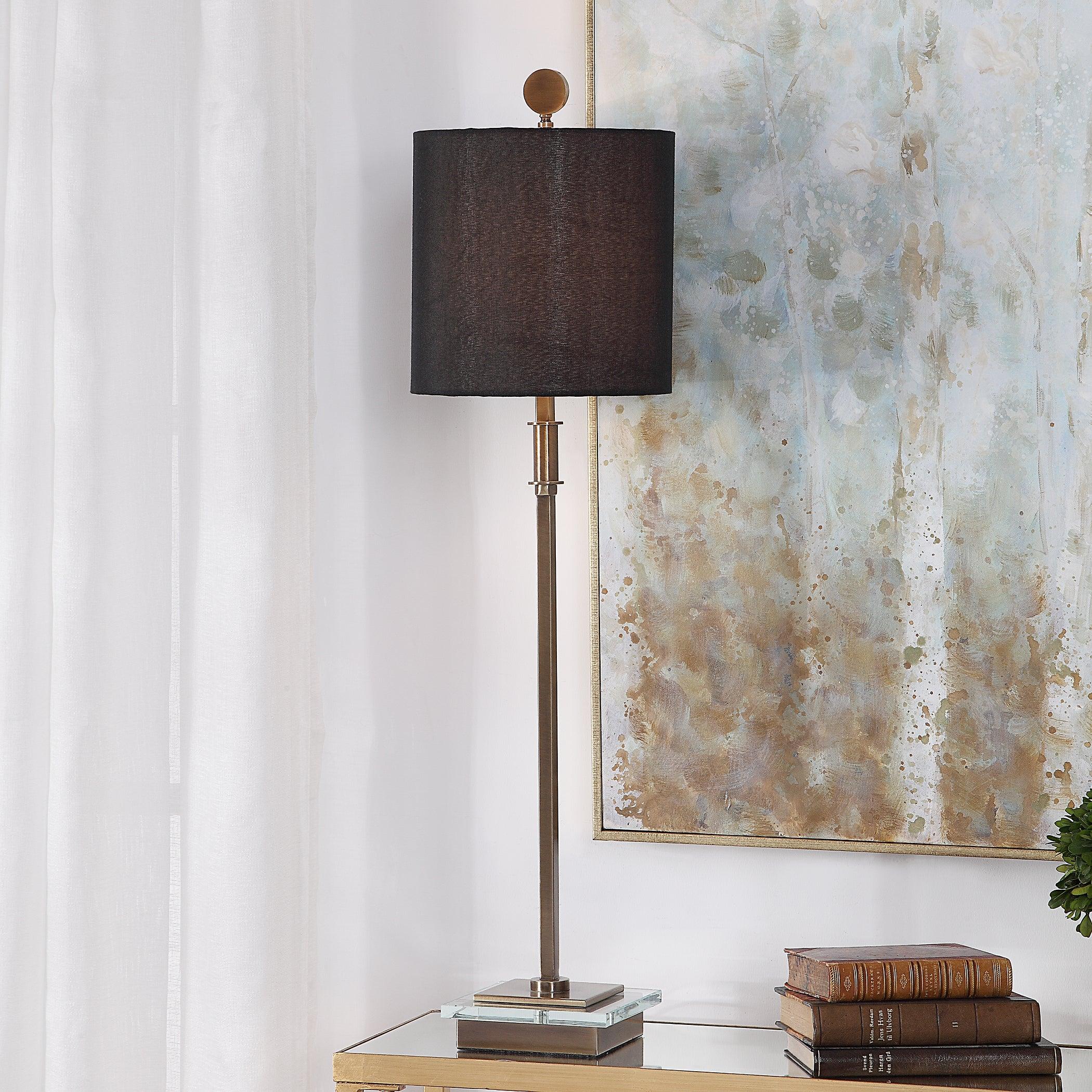 VOLANTE ANTIQUE BRASS TABLE LAMP - Frankwebs