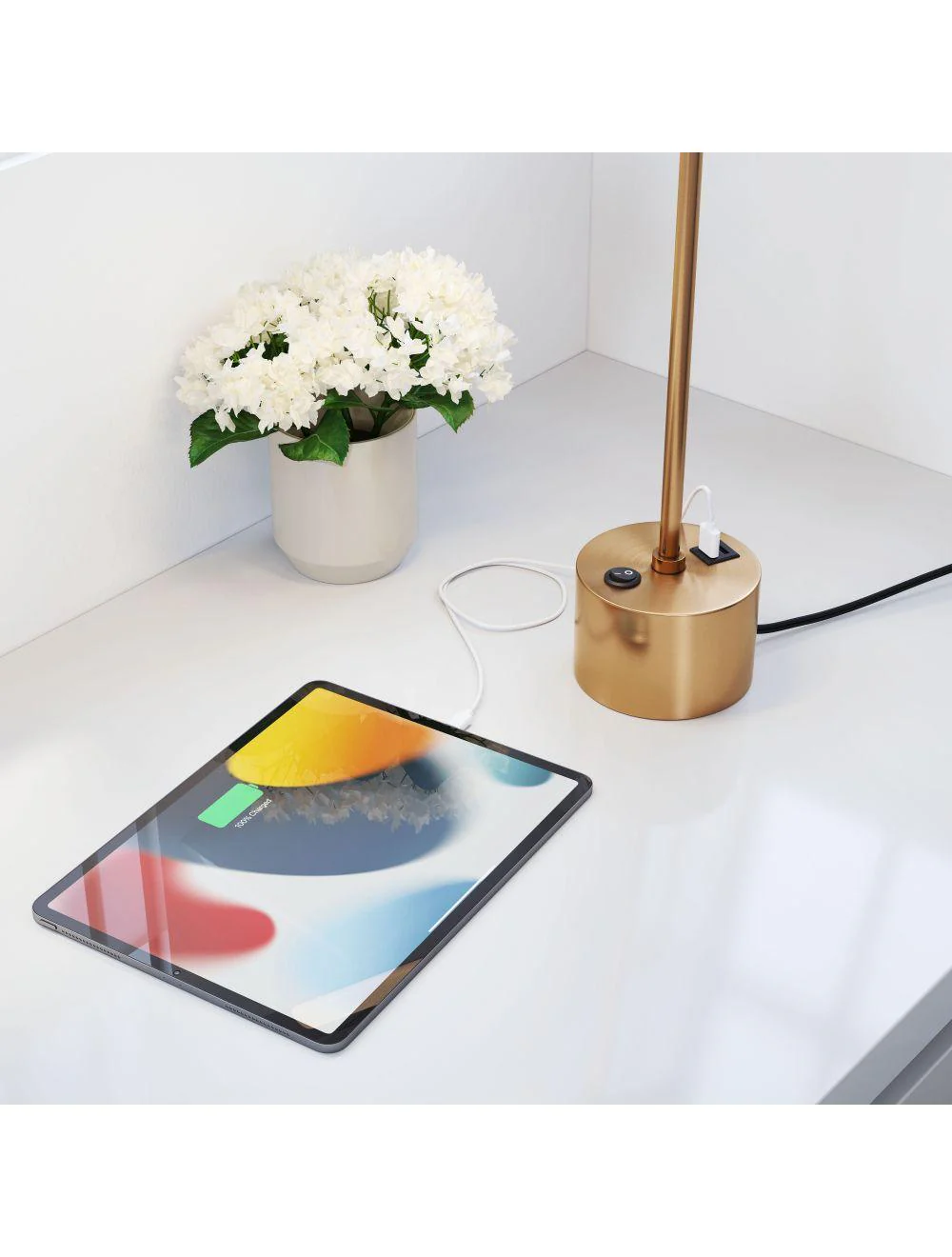 Kippy Table Lamp Brown & Brass - Frankwebs