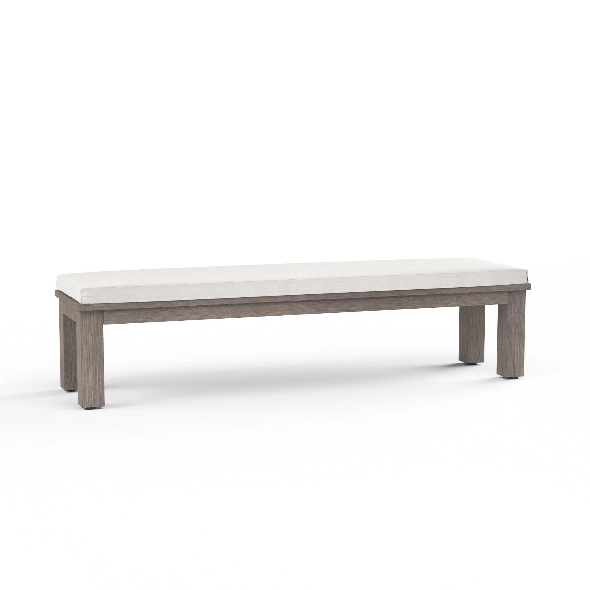 Laguna Dining Bench in Canvas Flax, No Welt - Frankwebs