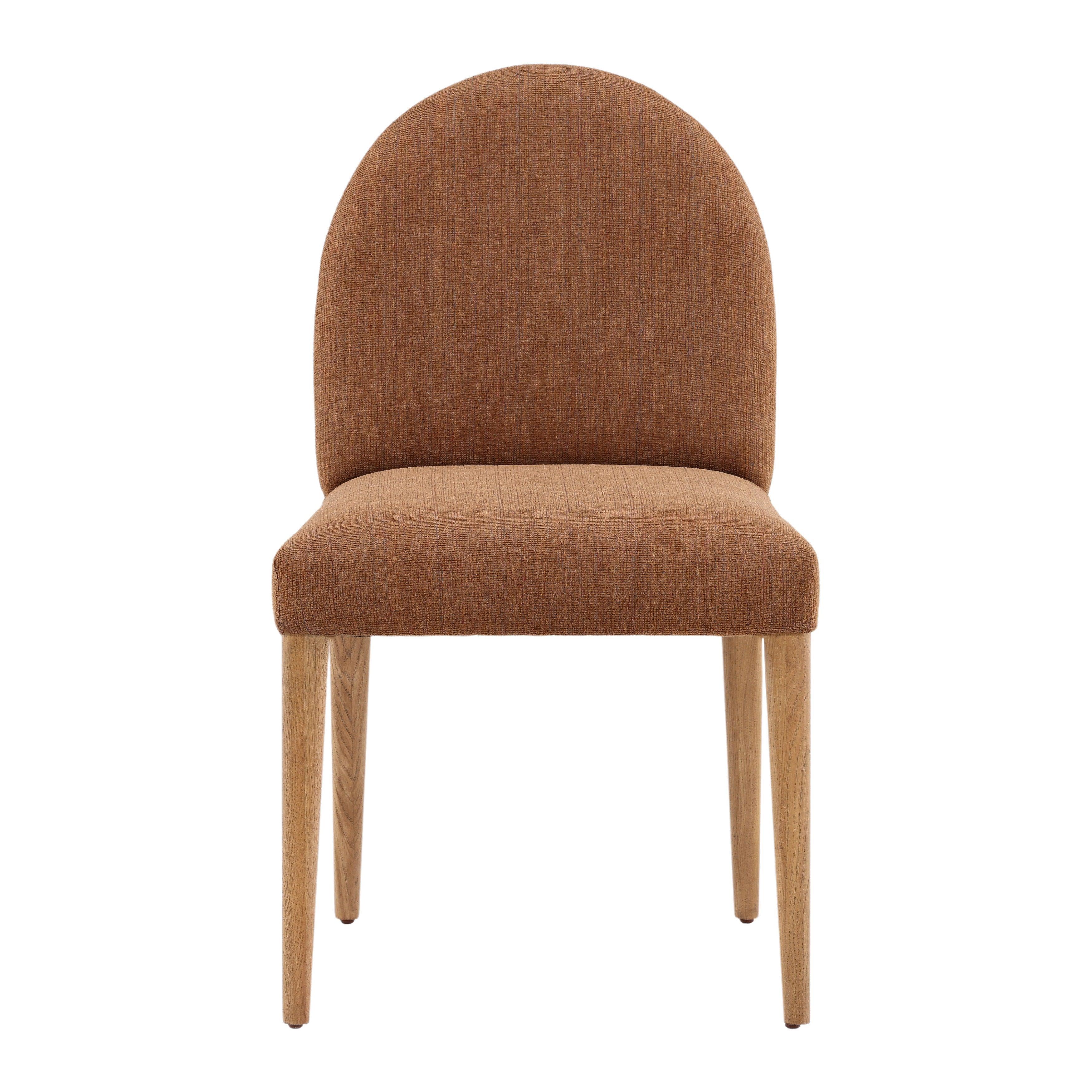 Emmett Dining Chair Set of 2 Brown - Frankwebs