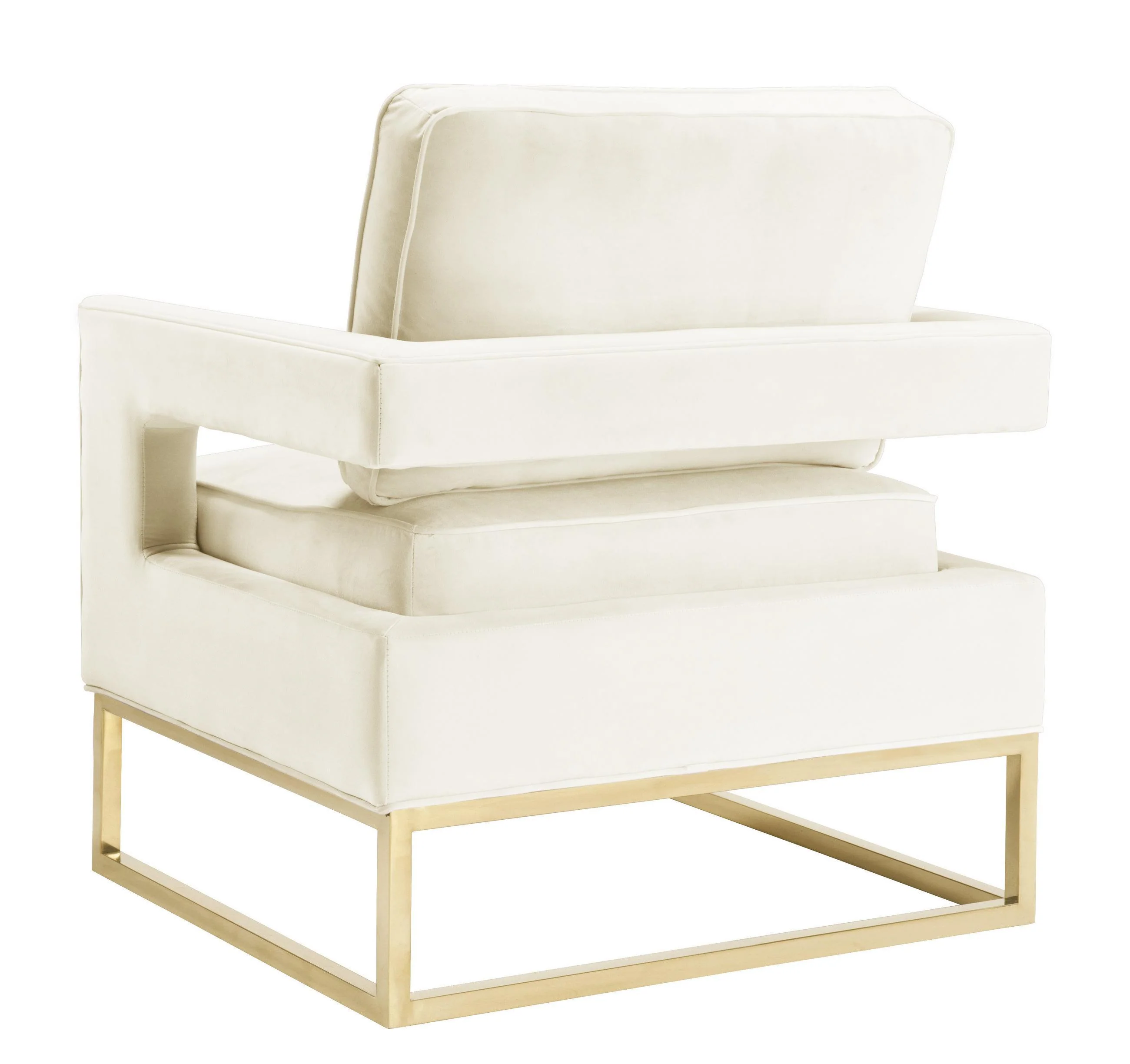 Avery Cream Velvet Chair - Frankwebs