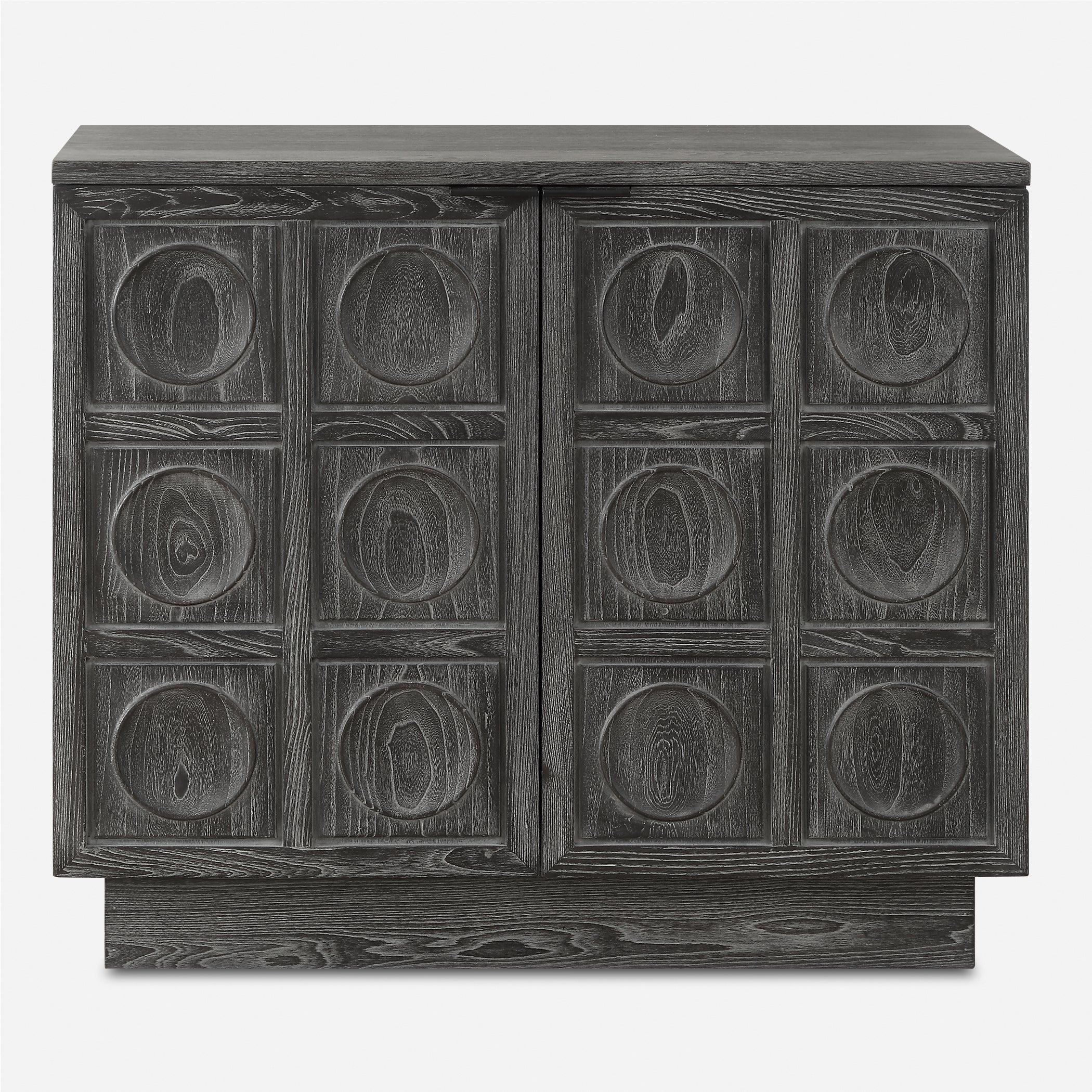 Shelby 2 Door Ebony Stained Cabinet - Frankwebs