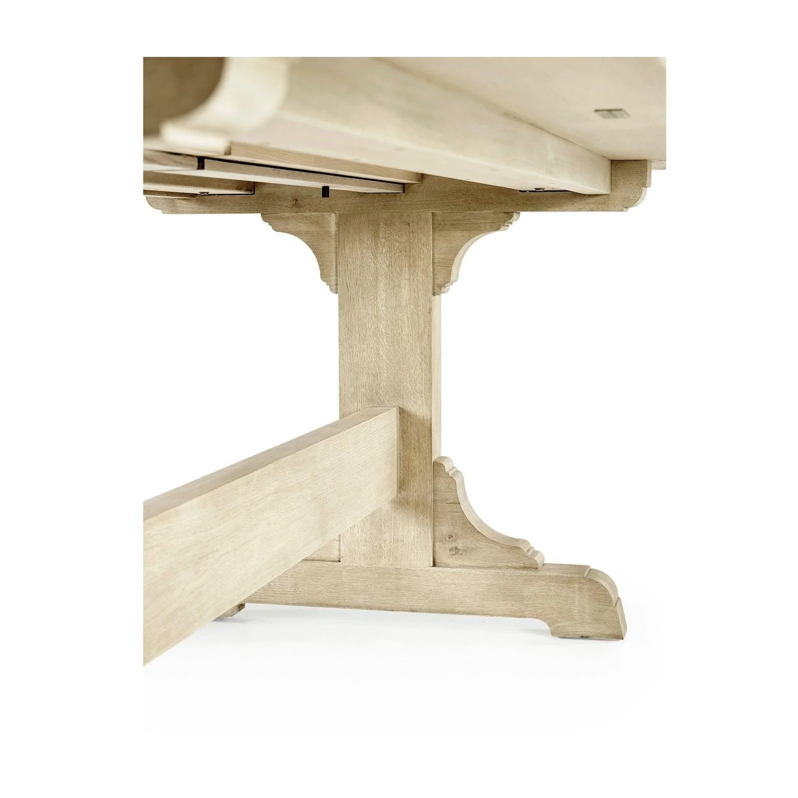 Timeless Epoch Trestle Dining Table in Stripped Oak - Frankwebs