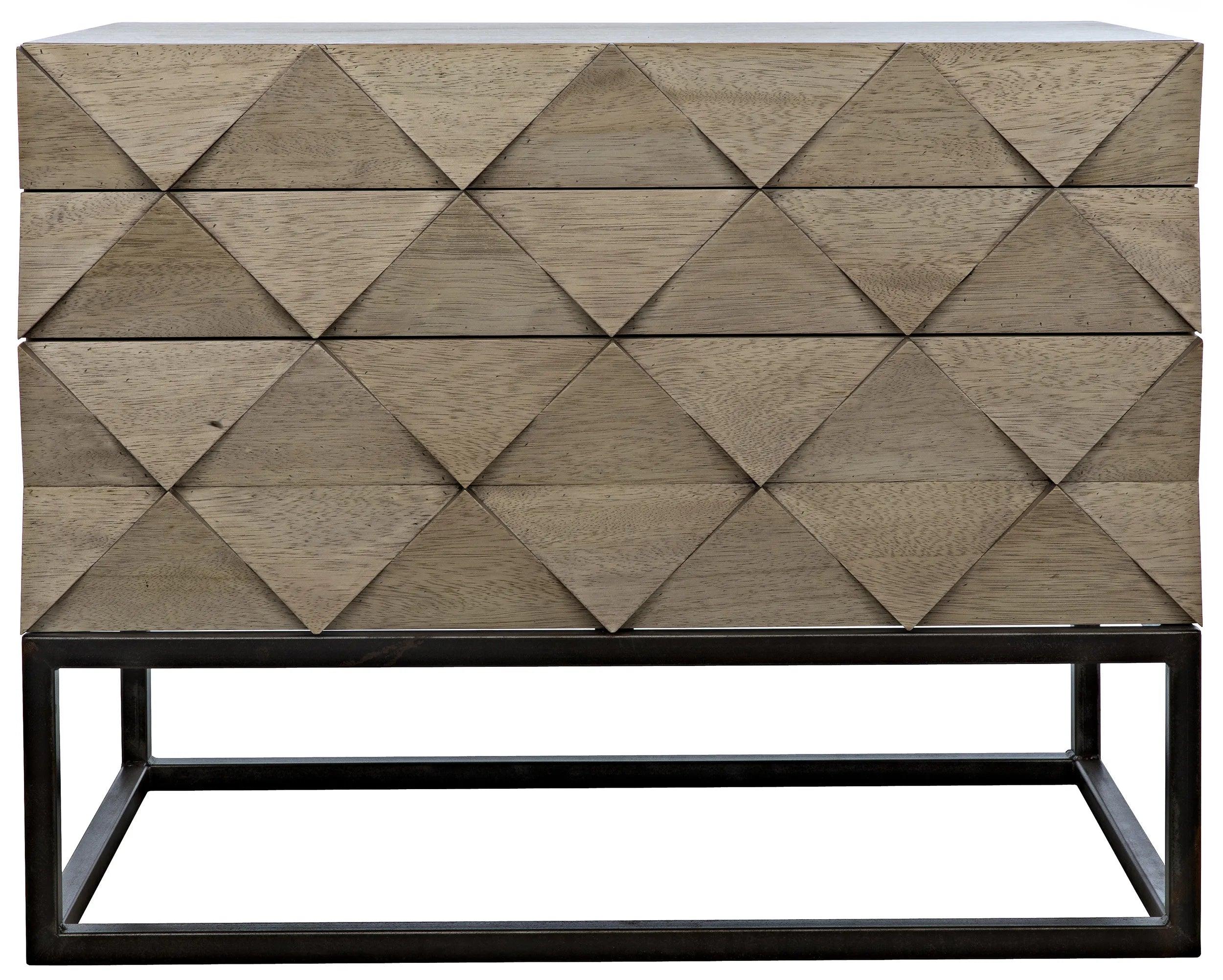 Draco Sideboard with Steel Stand, Washed Walnut - Frankwebs