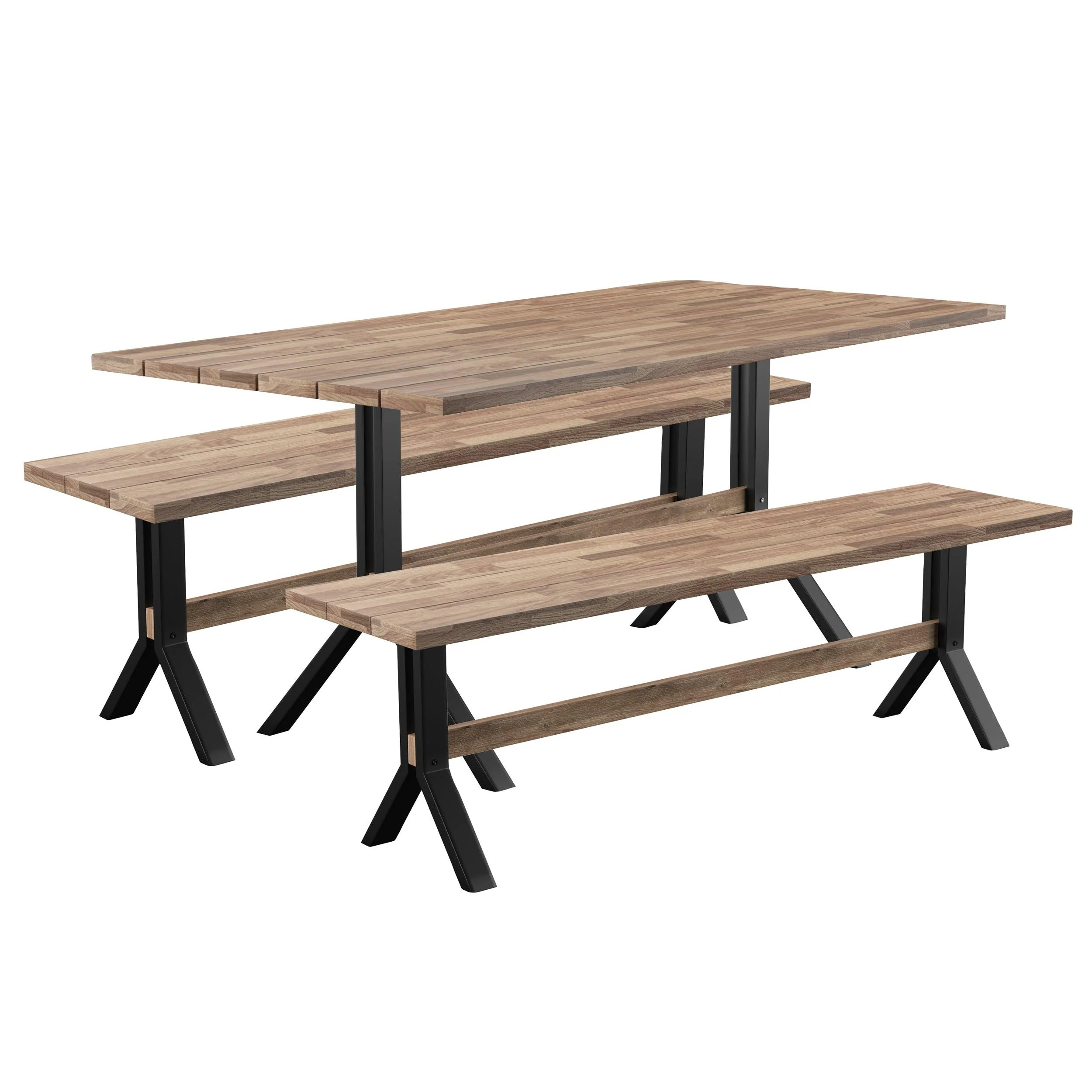 Standlake Outdoor Dining Set – 3pc - Frankwebs