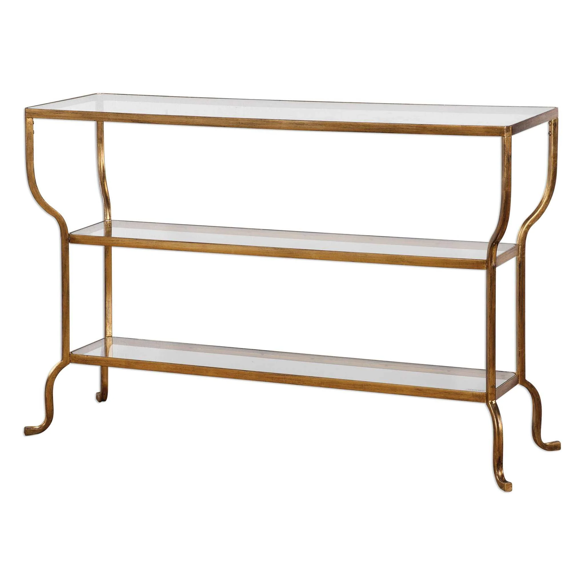 DELINE GOLD CONSOLE TABLE - Frankwebs