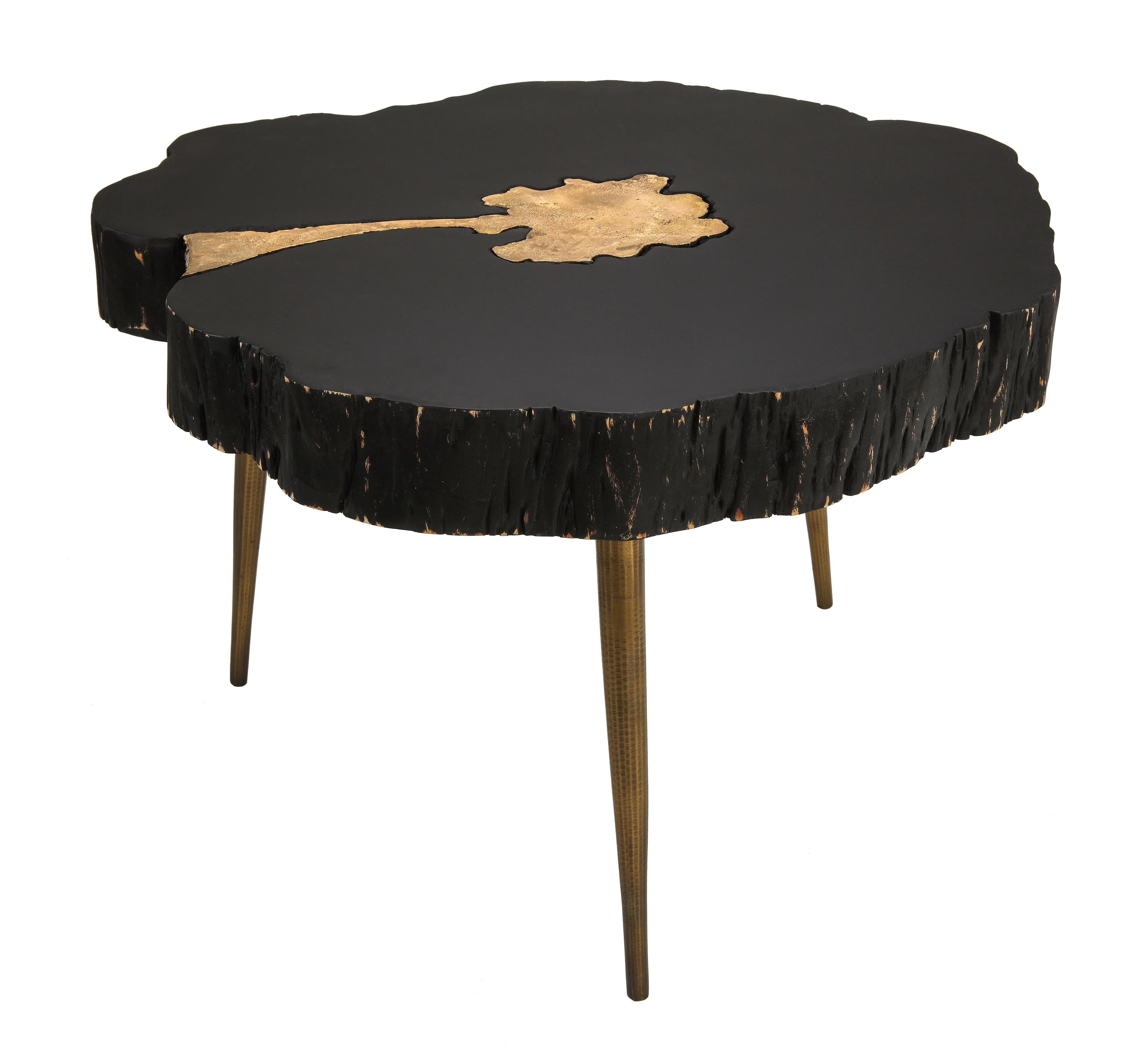 Timber Black and Brass Coffee Table - Frankwebs