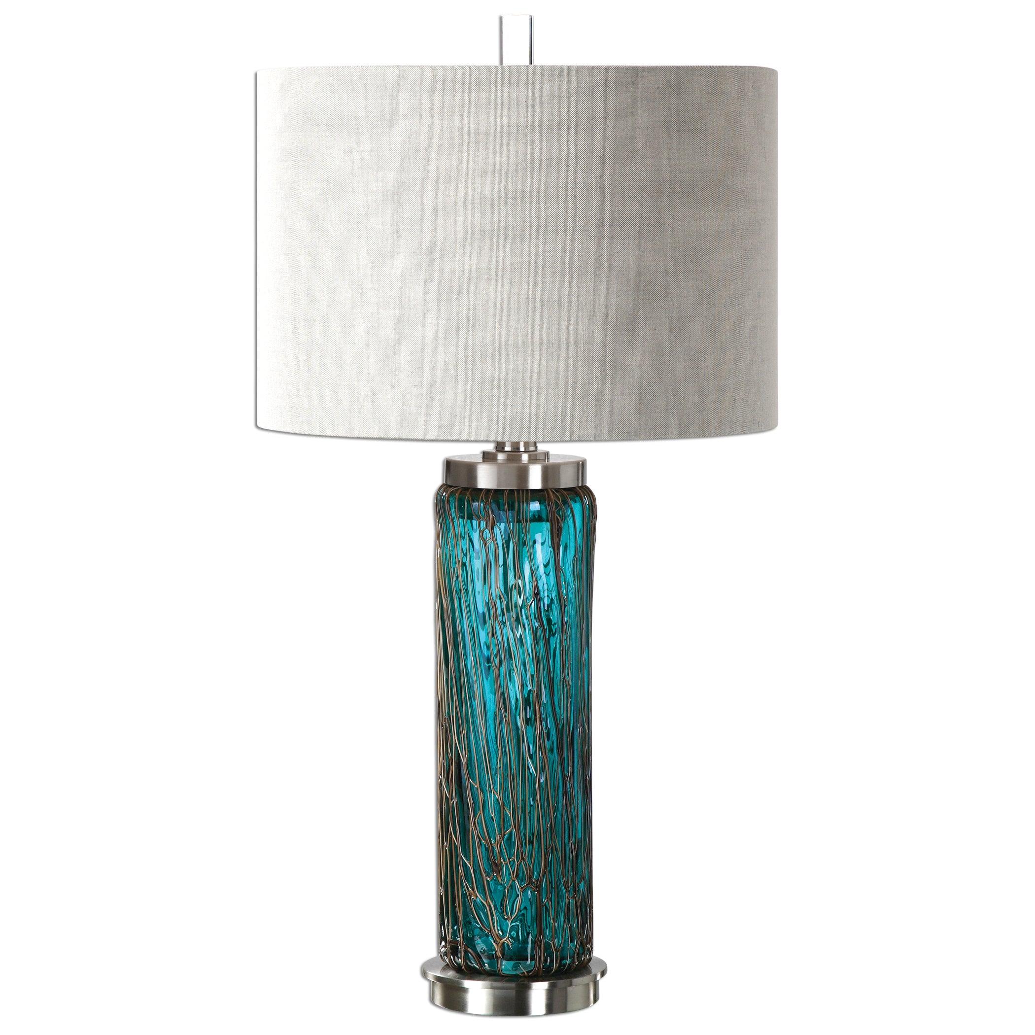 Almanzora Blue Glass Lamp - Frankwebs