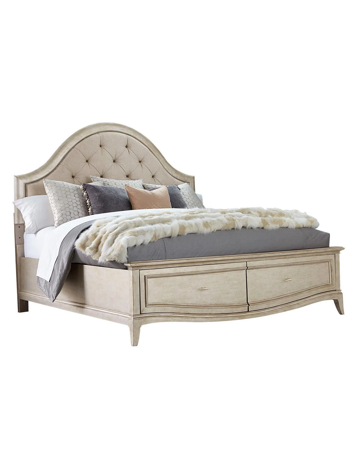 Starlite Upholstered Panel Bed with Storage - Frankwebs