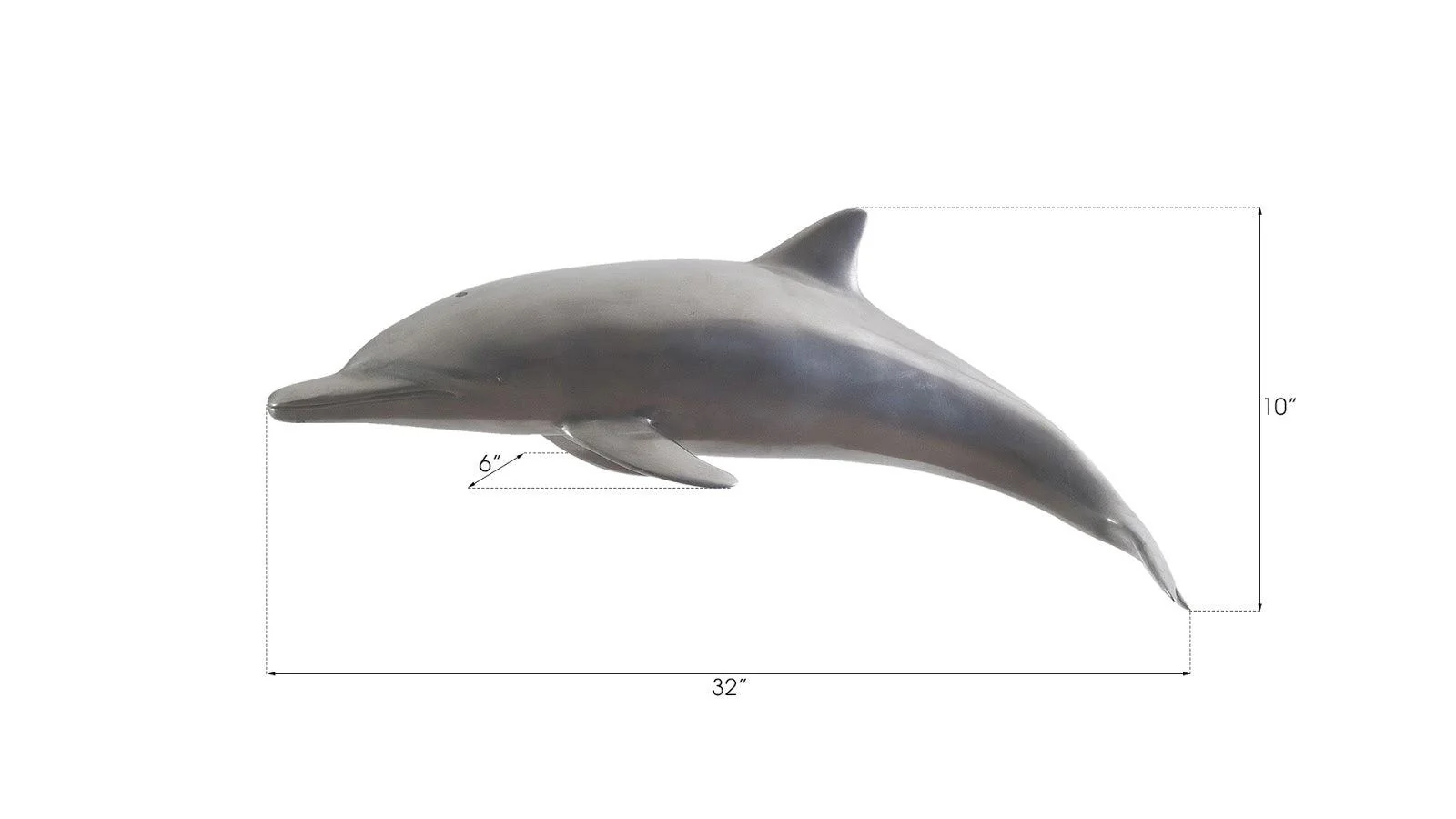 Dolphin, Polished Aluminum - Frankwebs
