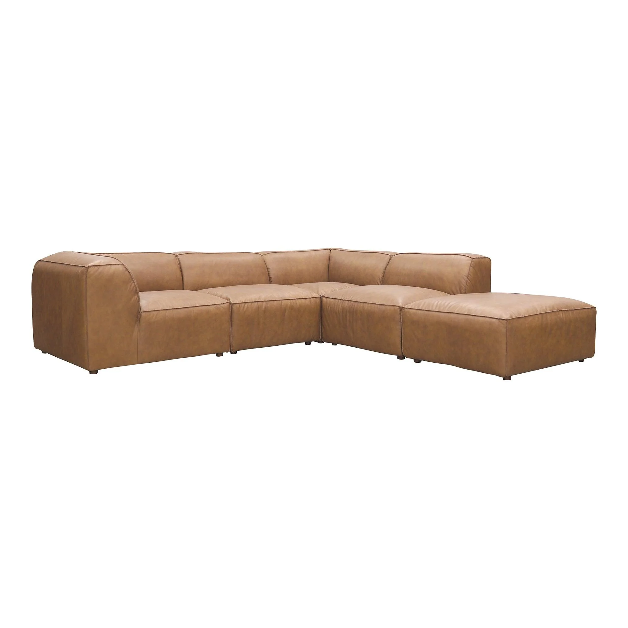 Form Classic L Modular Sectional Sonoran Tan Leather - Frankwebs