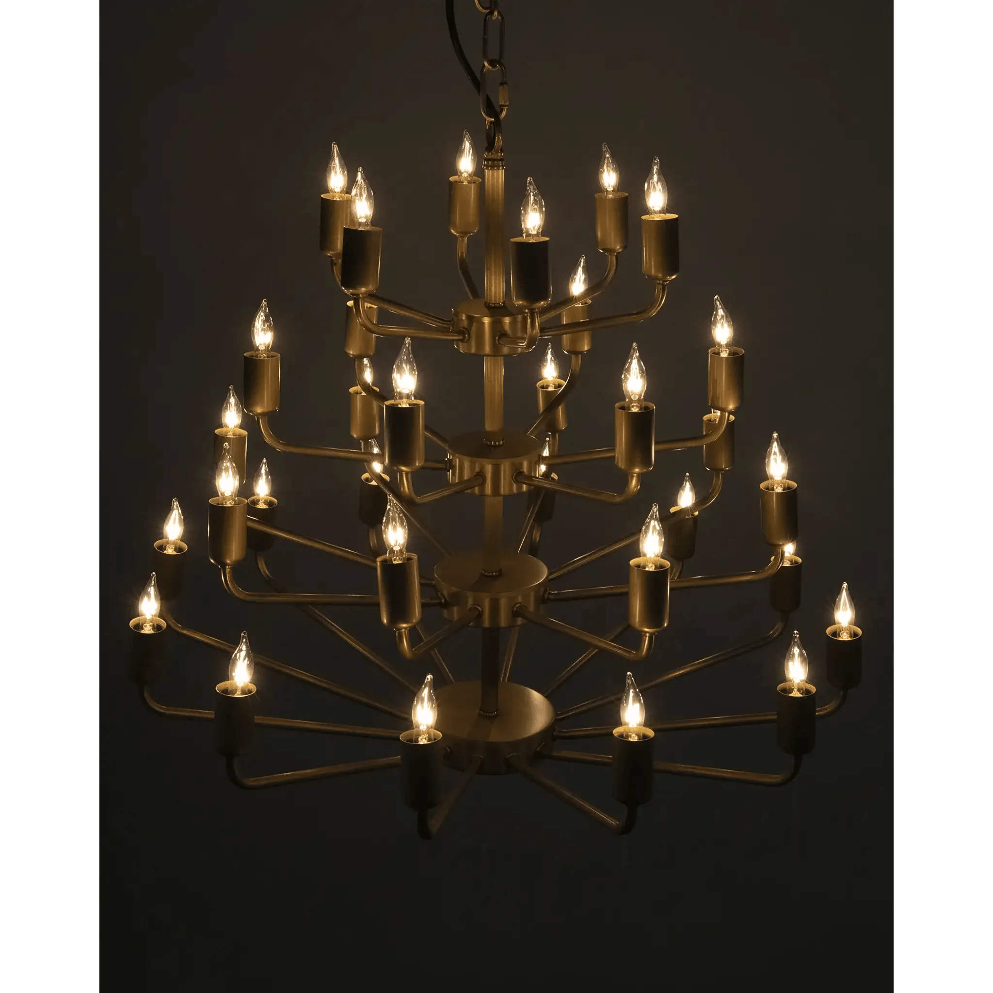 Montoro Chandelier, Antique Brass - Frankwebs