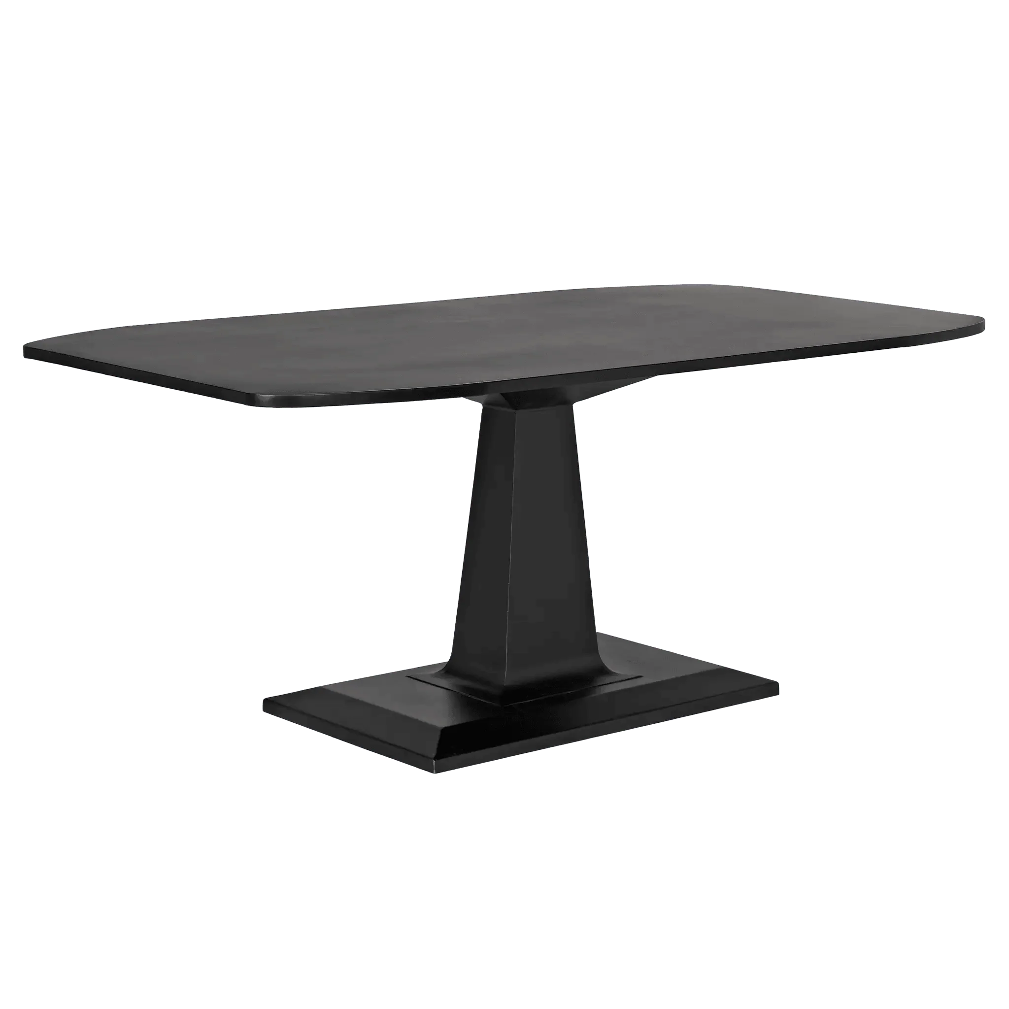 Amboss Dining Table, Black Steel - Frankwebs
