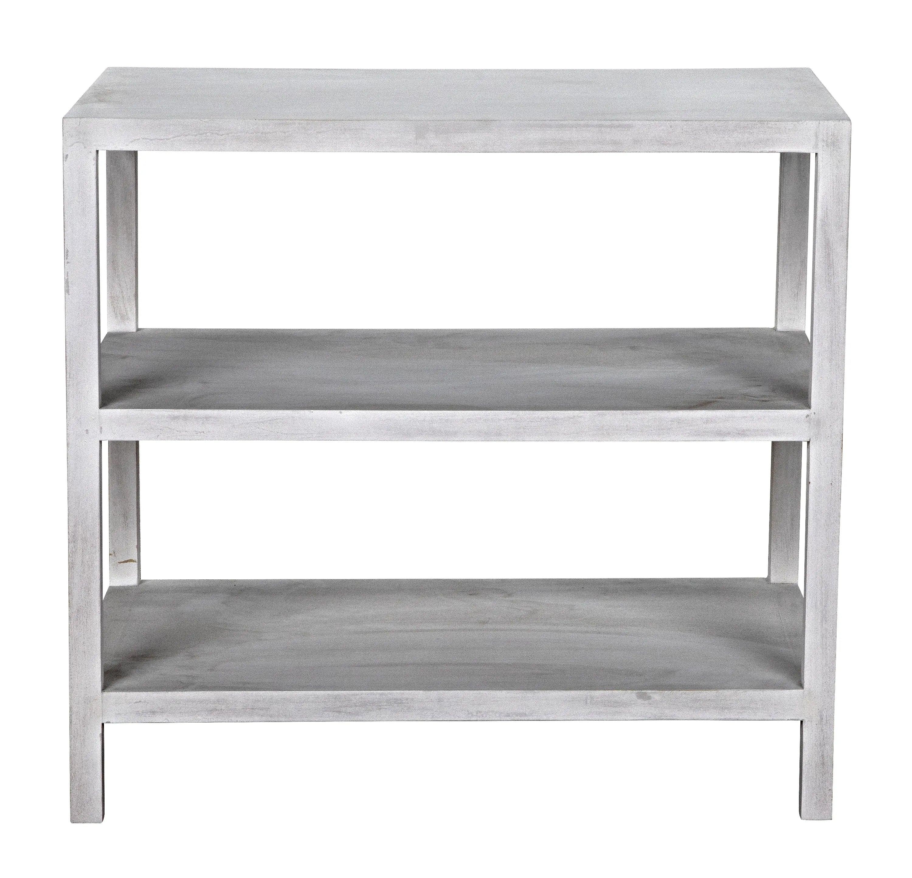 2 Shelf Side Table, White Wash - Frankwebs