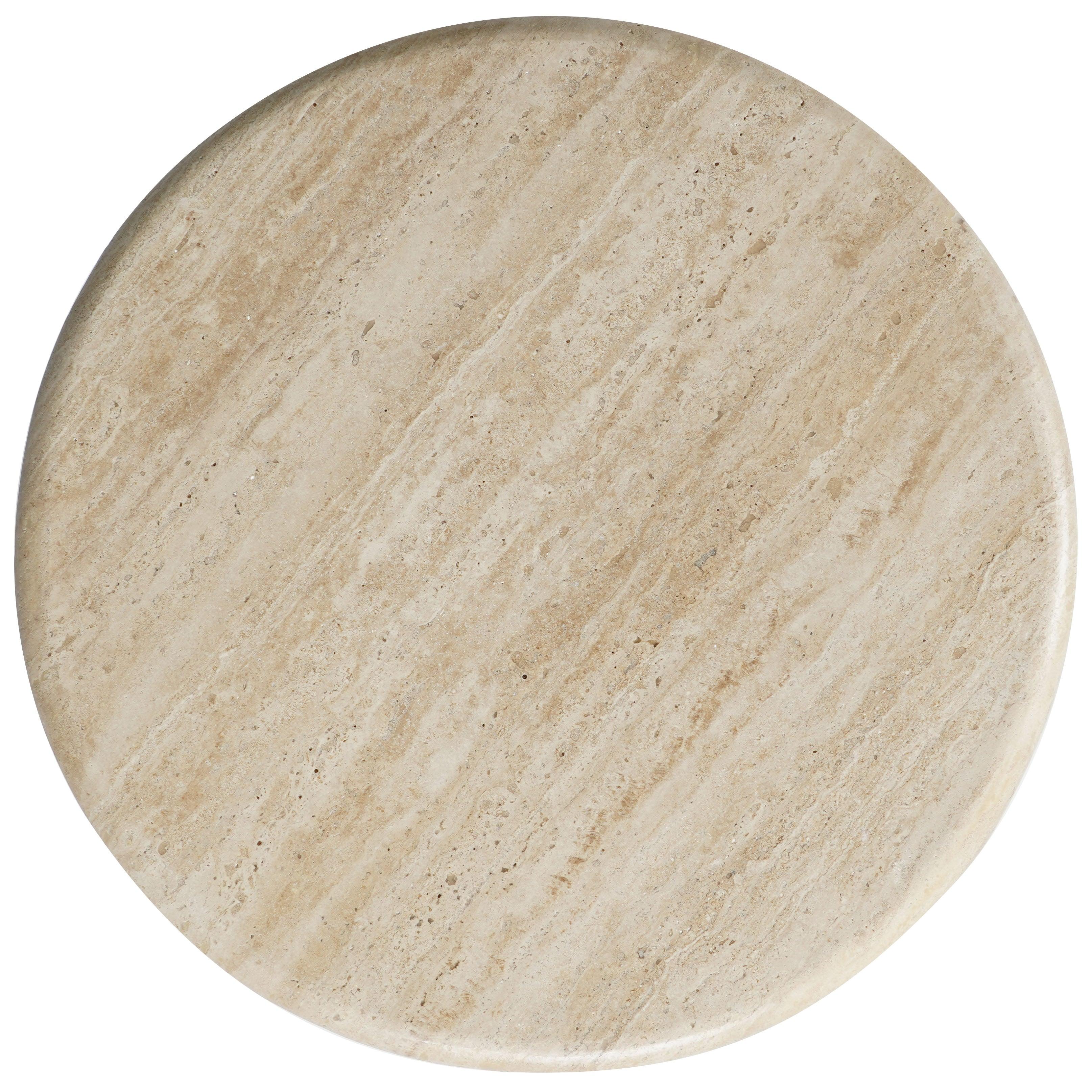 JENNAMIRA TRAVERTINE TOP ACCENT TABLE - Frankwebs