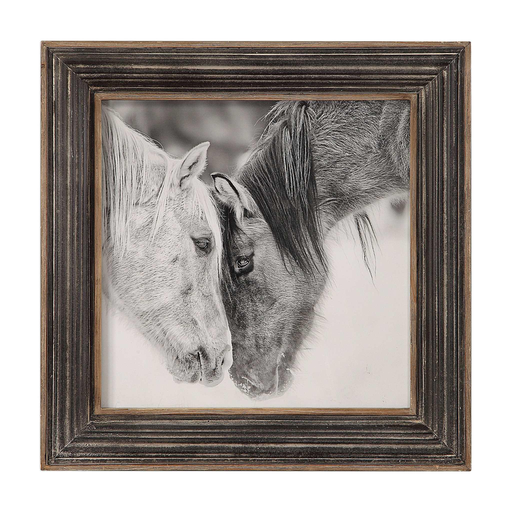 CUSTOM BLACK AND WHITE HORSES PRINT - Frankwebs