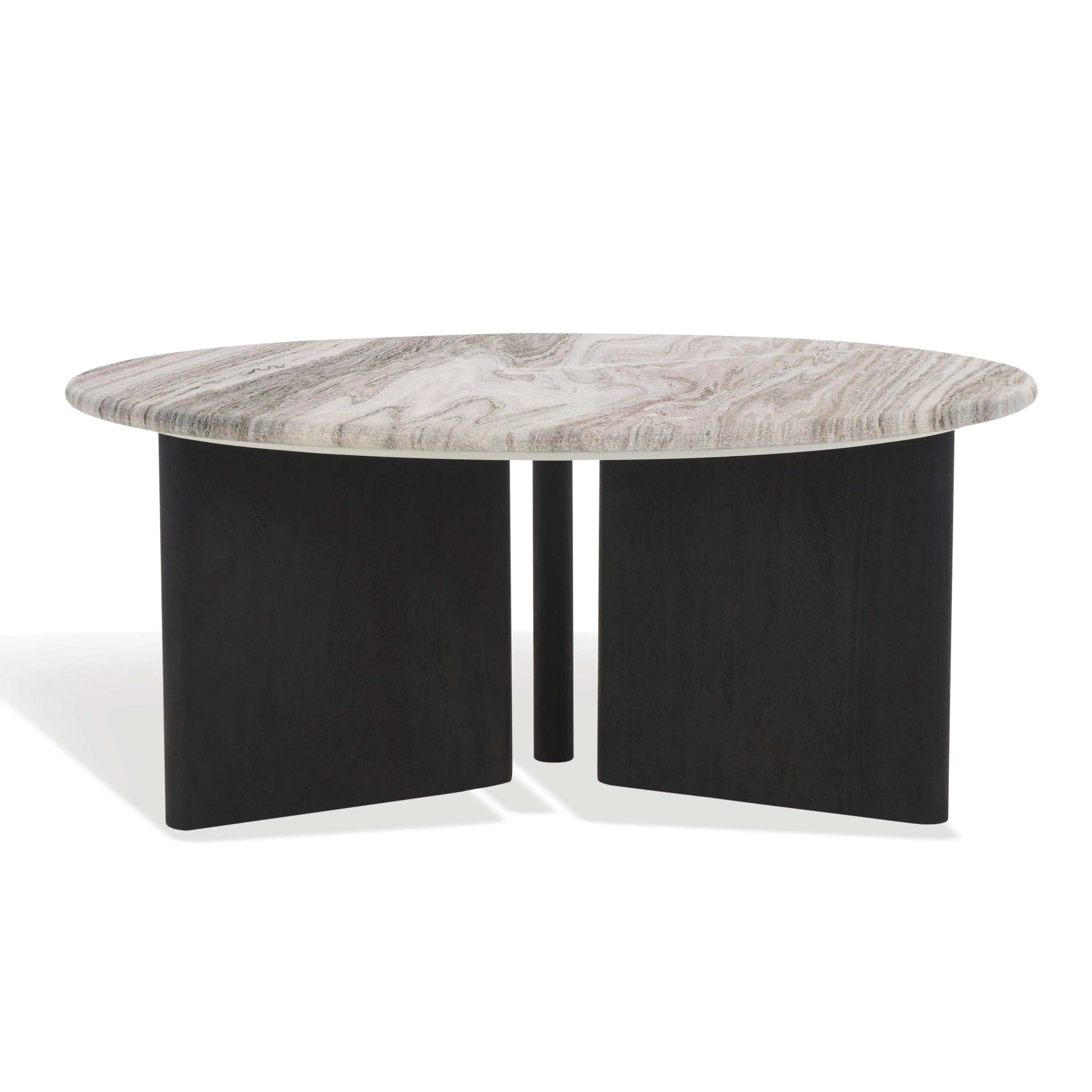 Lauresse Round Marble Top Coffee Table - Frankwebs