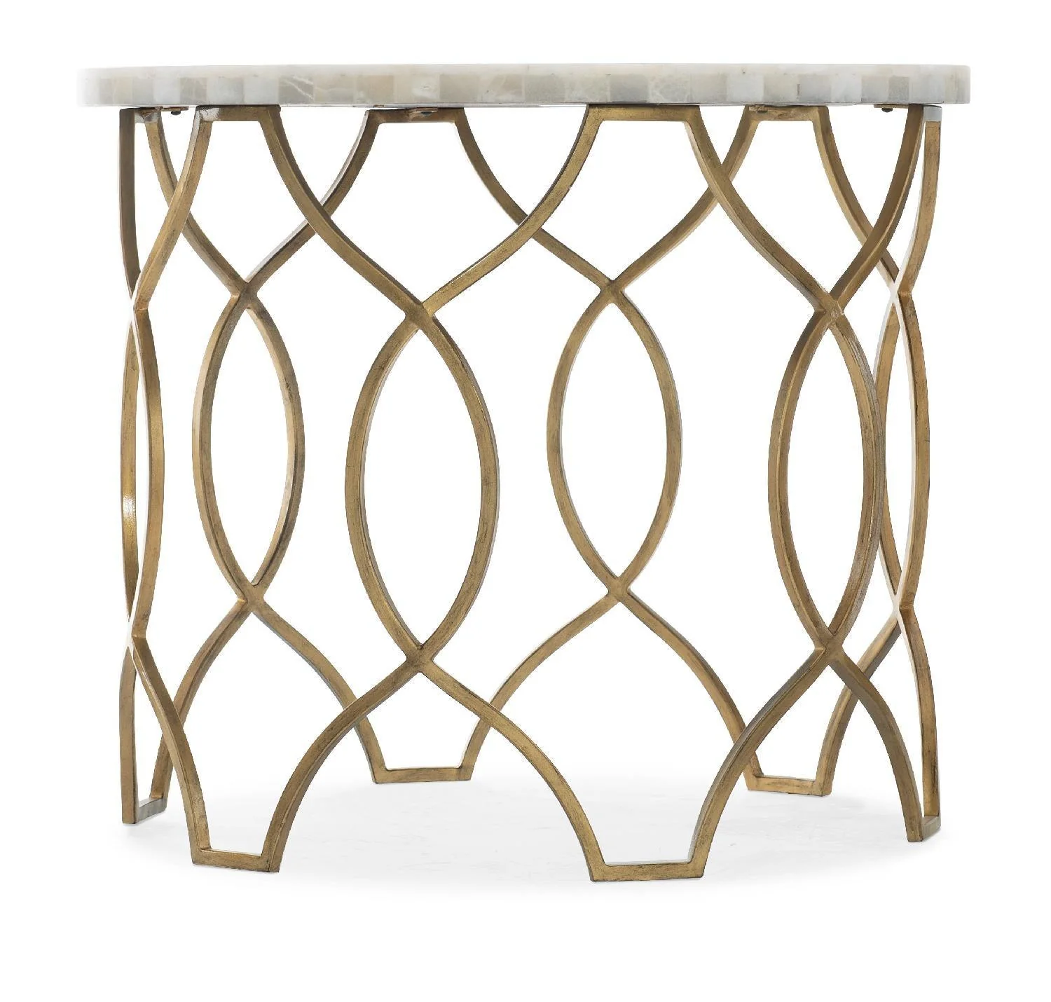 Melange Corrina Round Lamp Table - Frankwebs