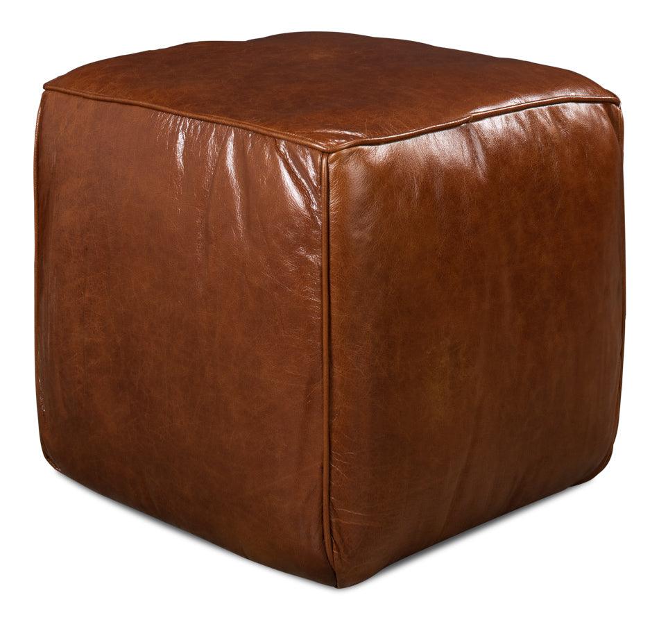 Leather Sitting Cube - Frankwebs