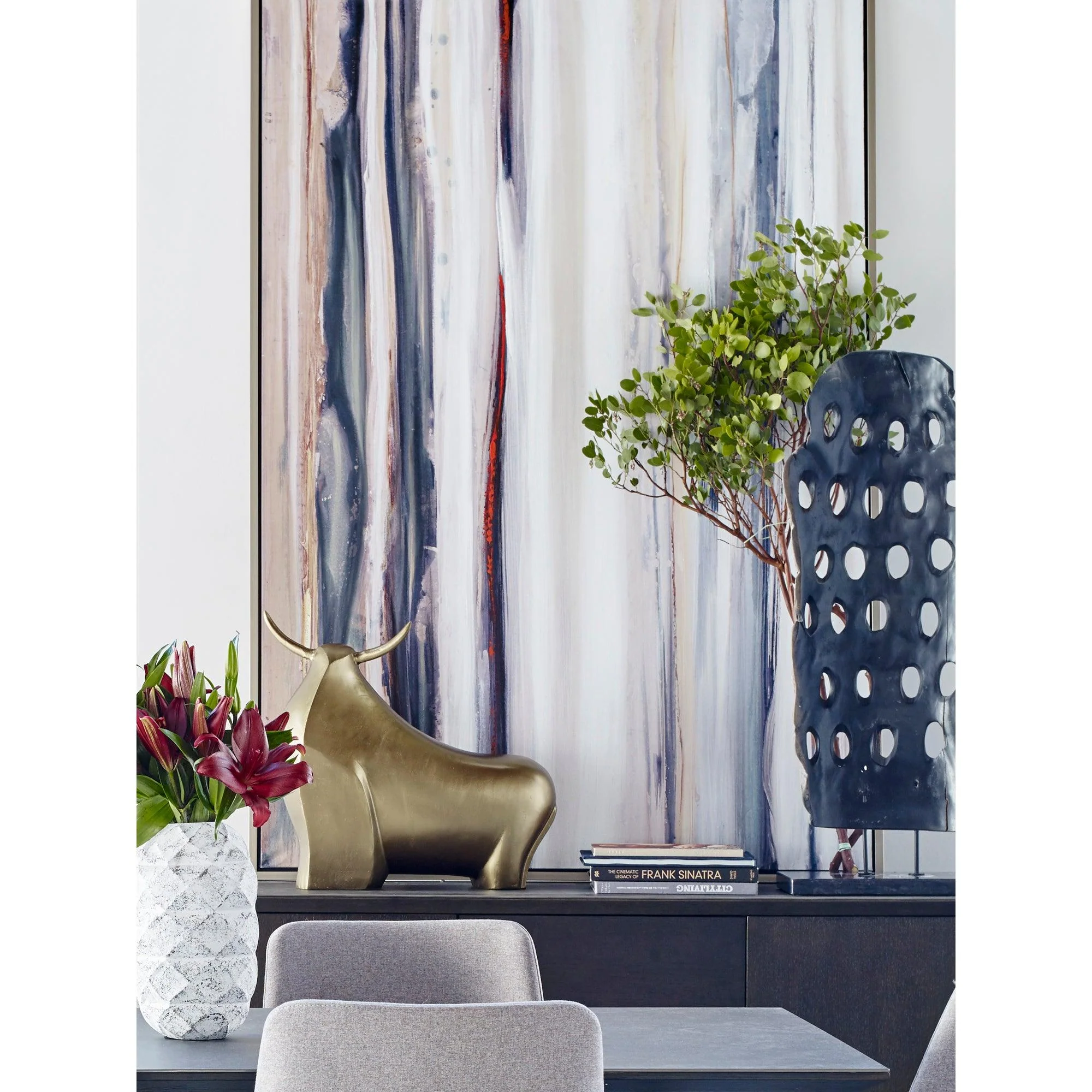 Color Swathe Wall Décor W/Frame Large - Frankwebs