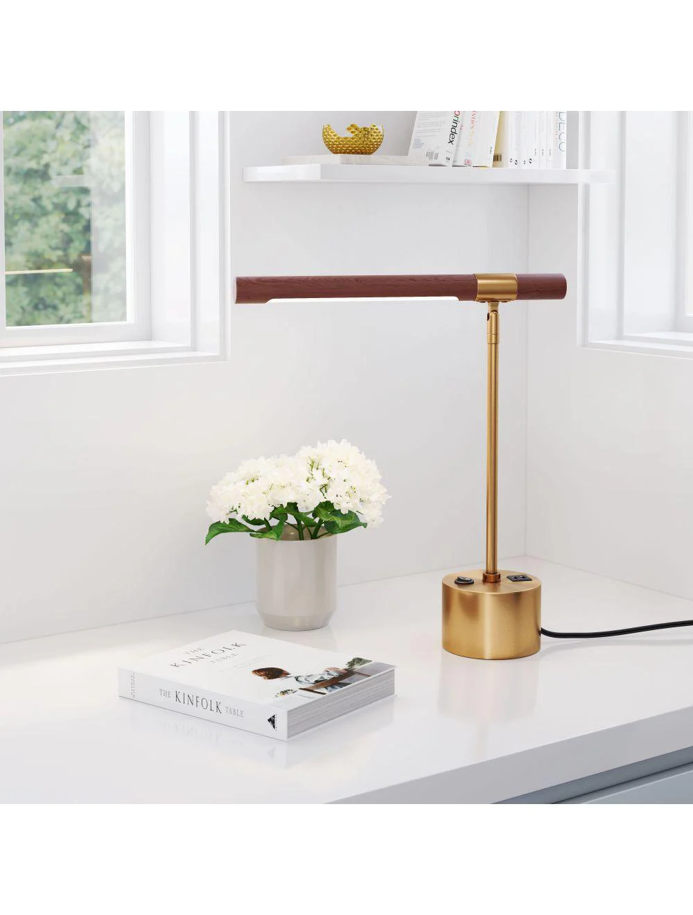 Kippy Table Lamp Brown & Brass - Frankwebs