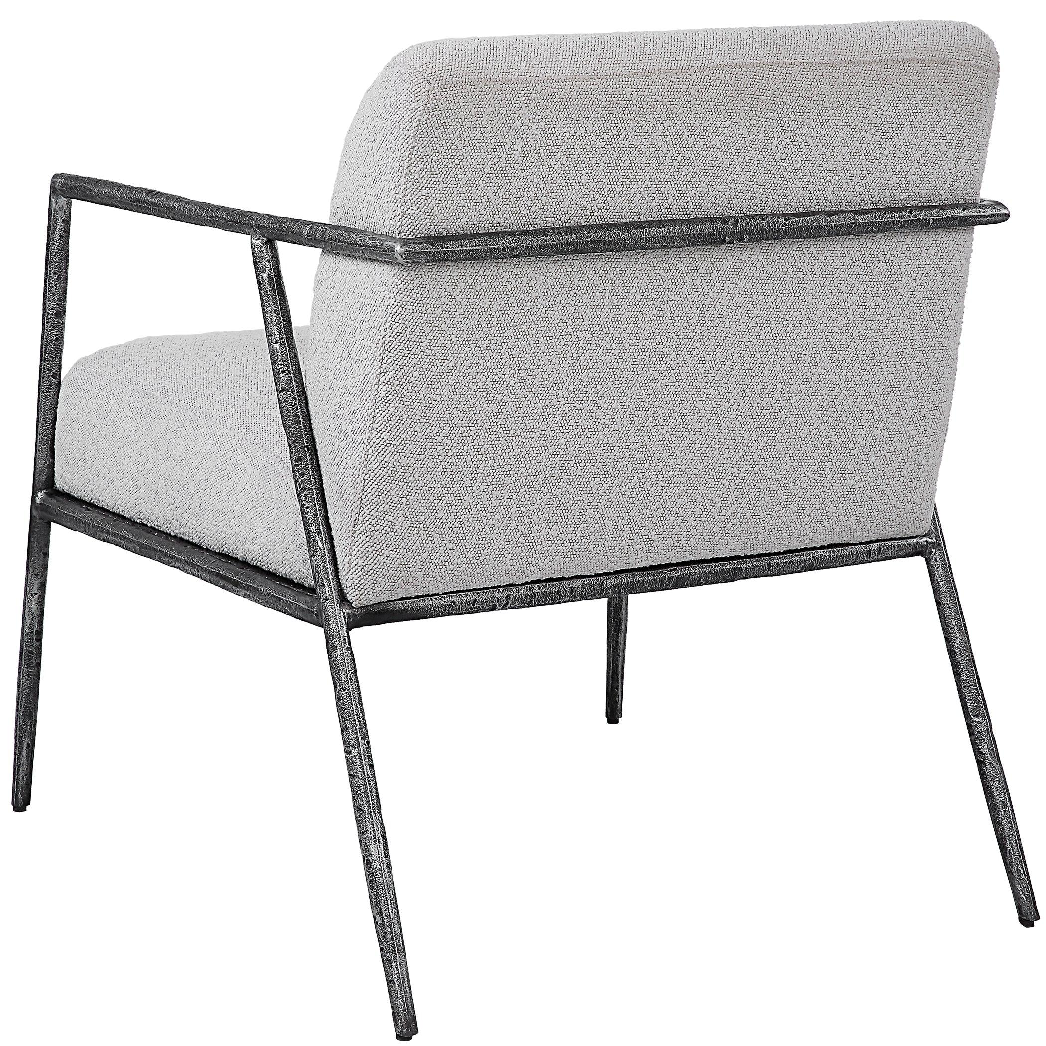Brisbane Light Gray Accent Chair - Frankwebs