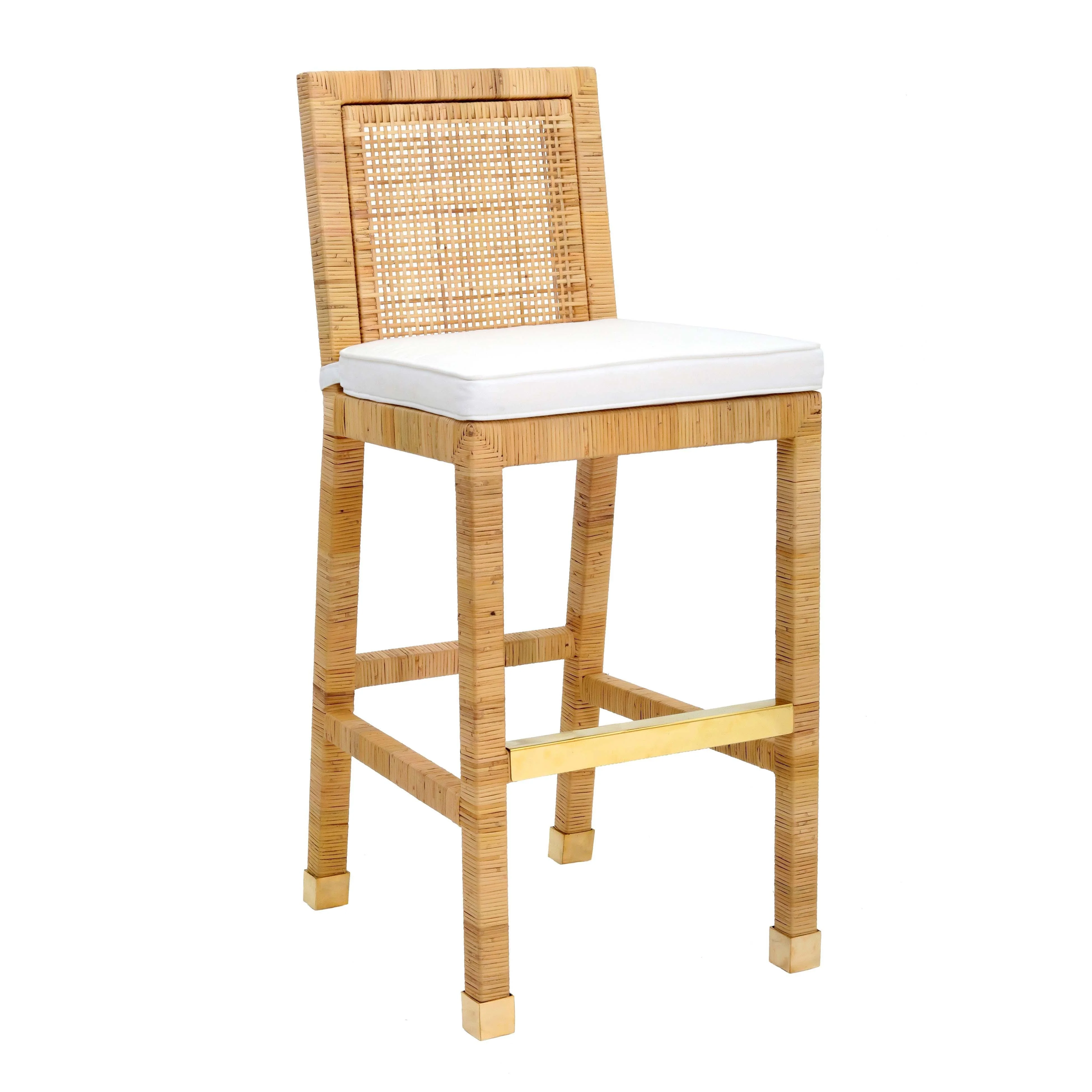 Amara Rattan Bar Stool - Frankwebs