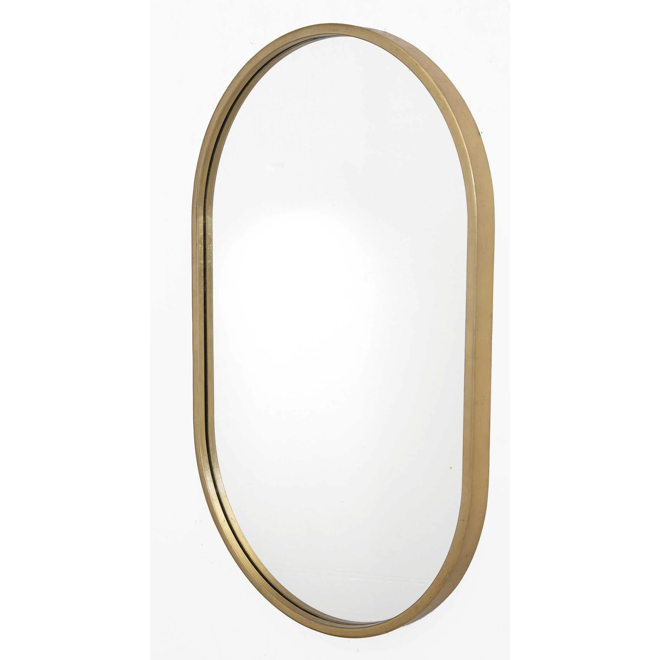 VARINA MINIMALIST GOLD OVAL MIRROR - Frankwebs