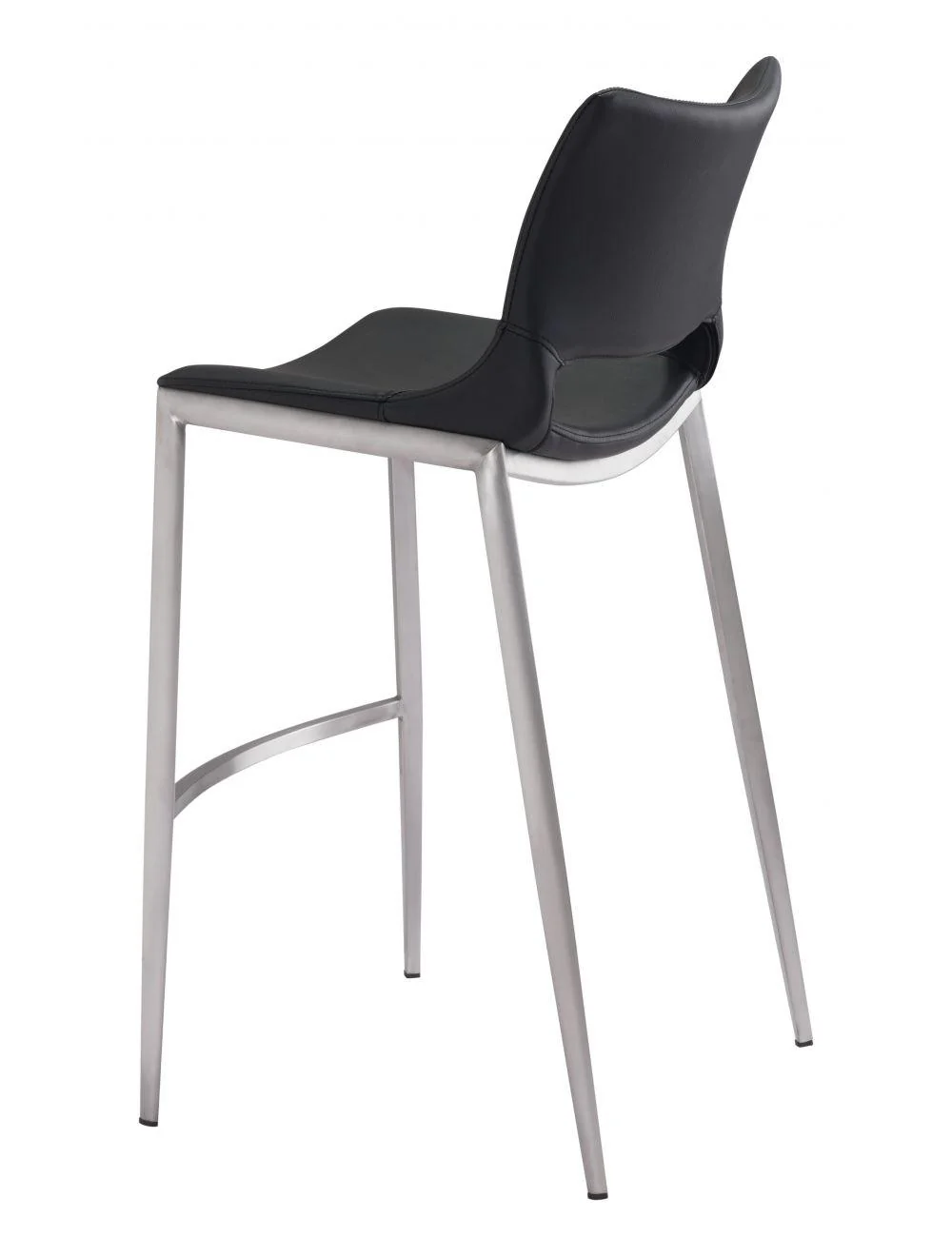 Ace Bar Chair (Set of 2) Black & Silver - Frankwebs