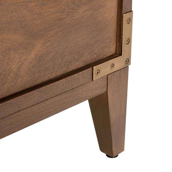 NISHA 3 DRAWER WOOD NIGHTSTAND - Frankwebs