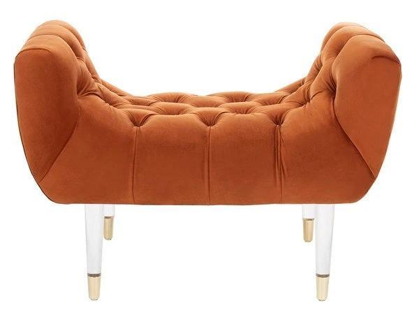 EUGENIE TUFTED VELVET BENCH - Frankwebs