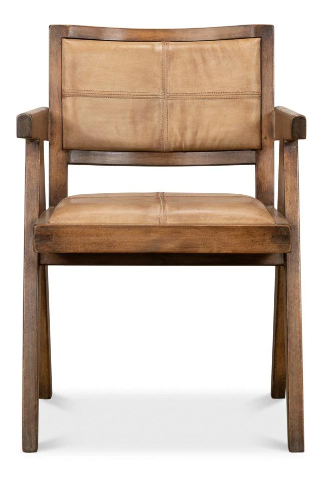 Angus Chair - Brown W/Brown Leather - Frankwebs