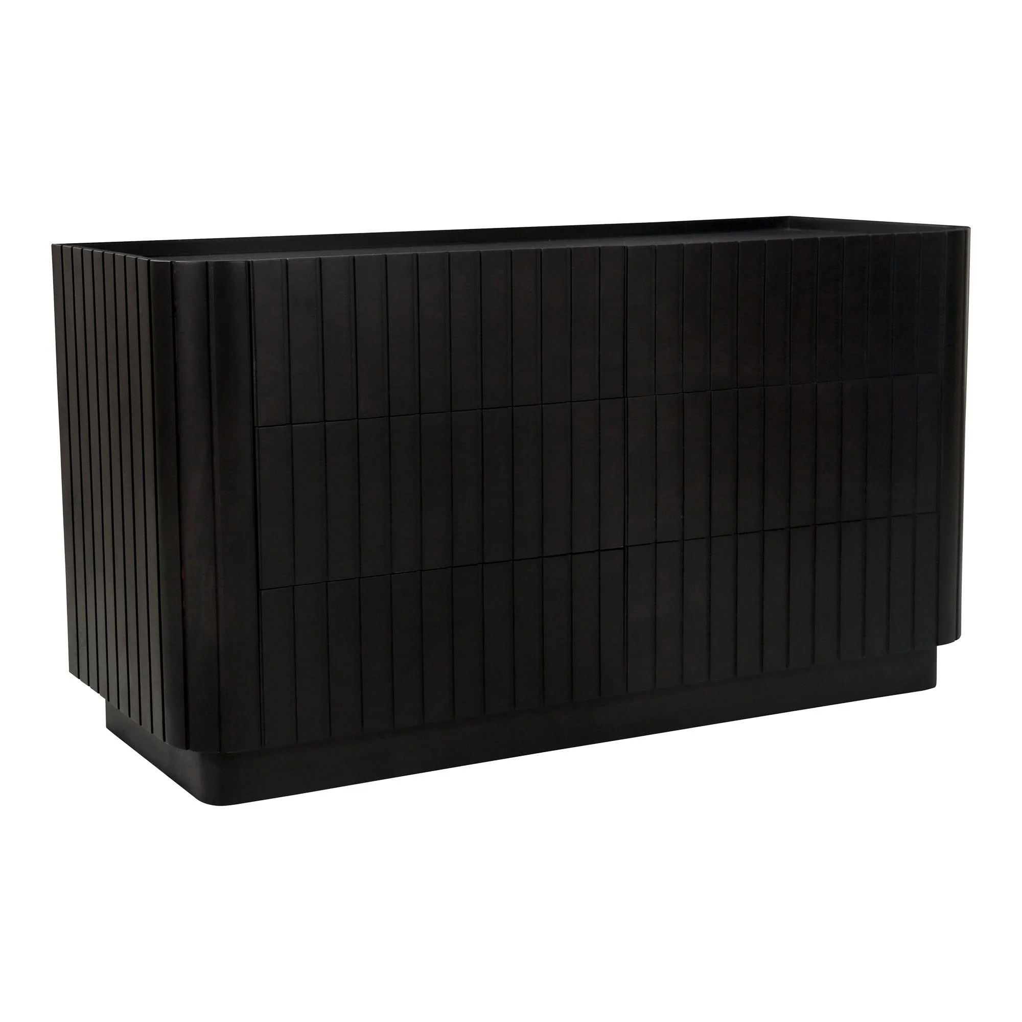 Povera 6 Drawer Dresser Black - Frankwebs