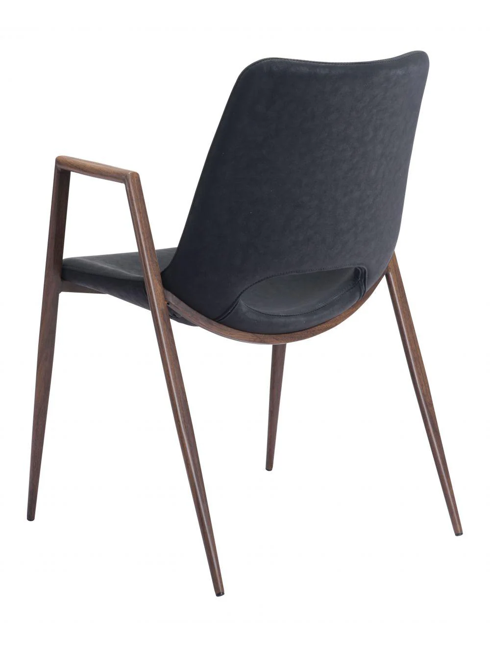 Desi Dining Chair (Set of 2) Black & Walnut - Frankwebs