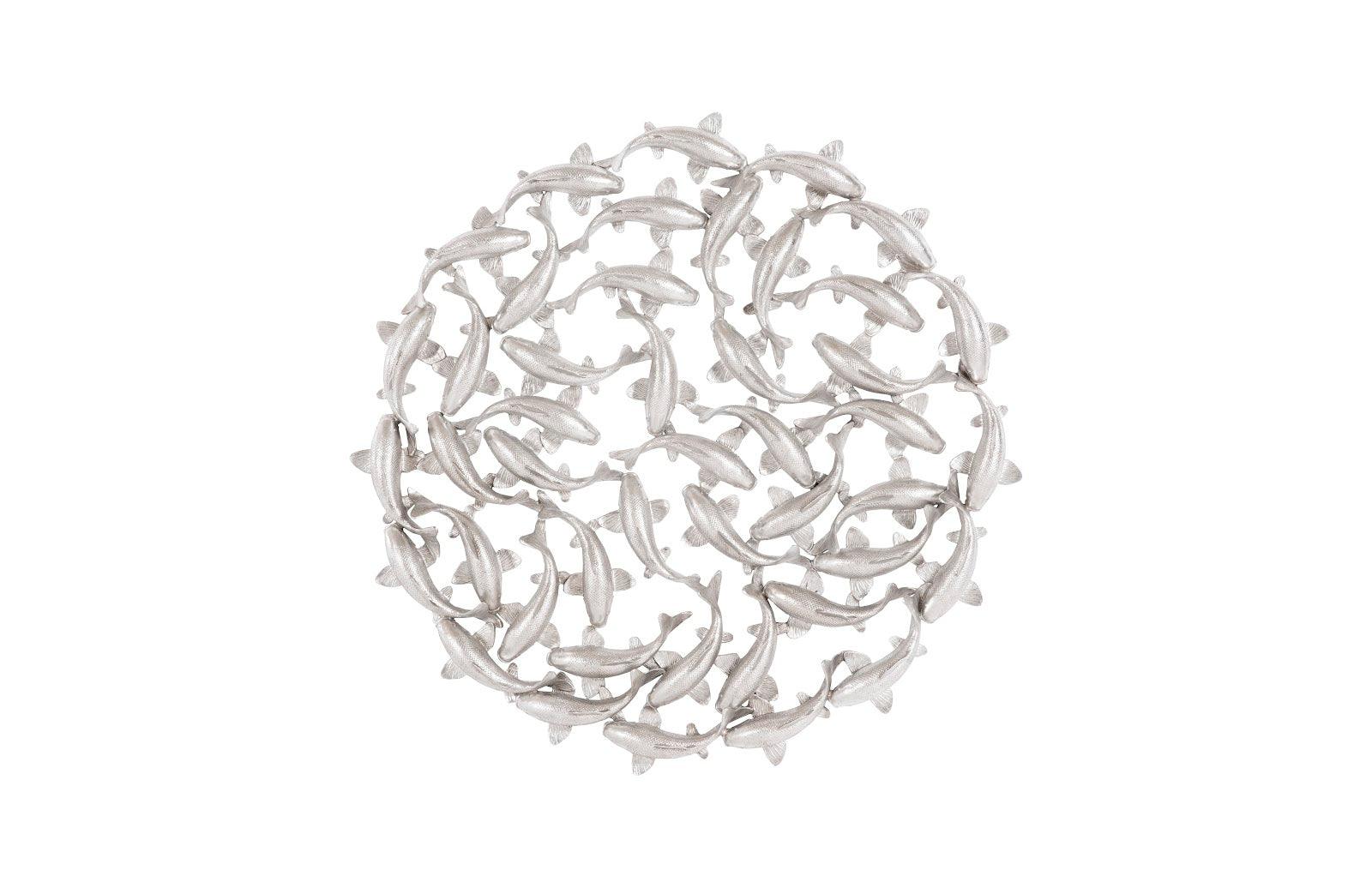 Koi Wall Art, Silver Leaf - Frankwebs