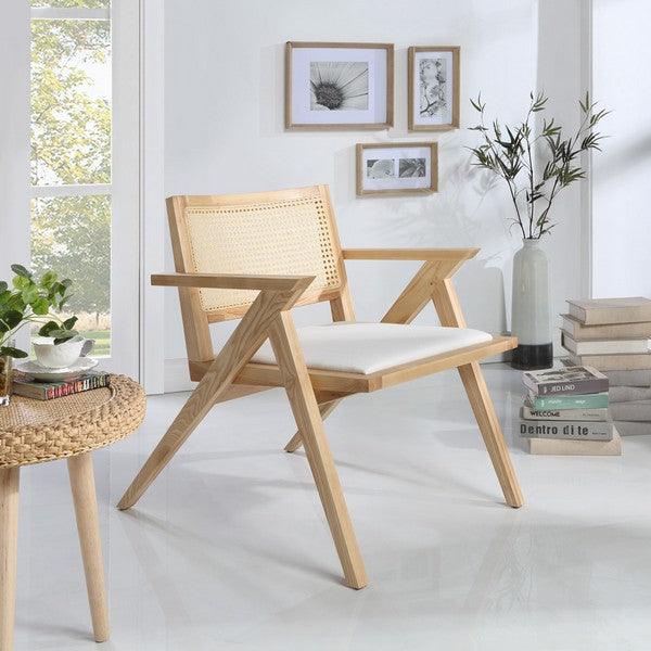 KRYSTINE RATTAN BACK ACCENT CHAIR - Frankwebs