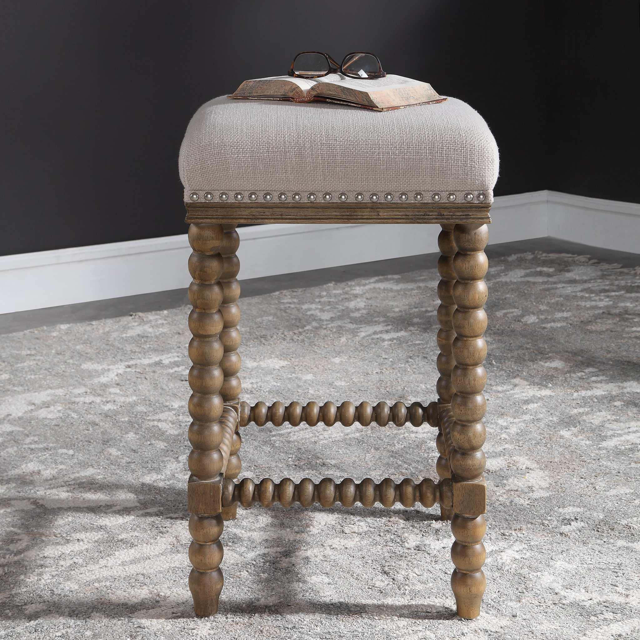 PRYCE WOODEN COUNTER STOOL - Frankwebs