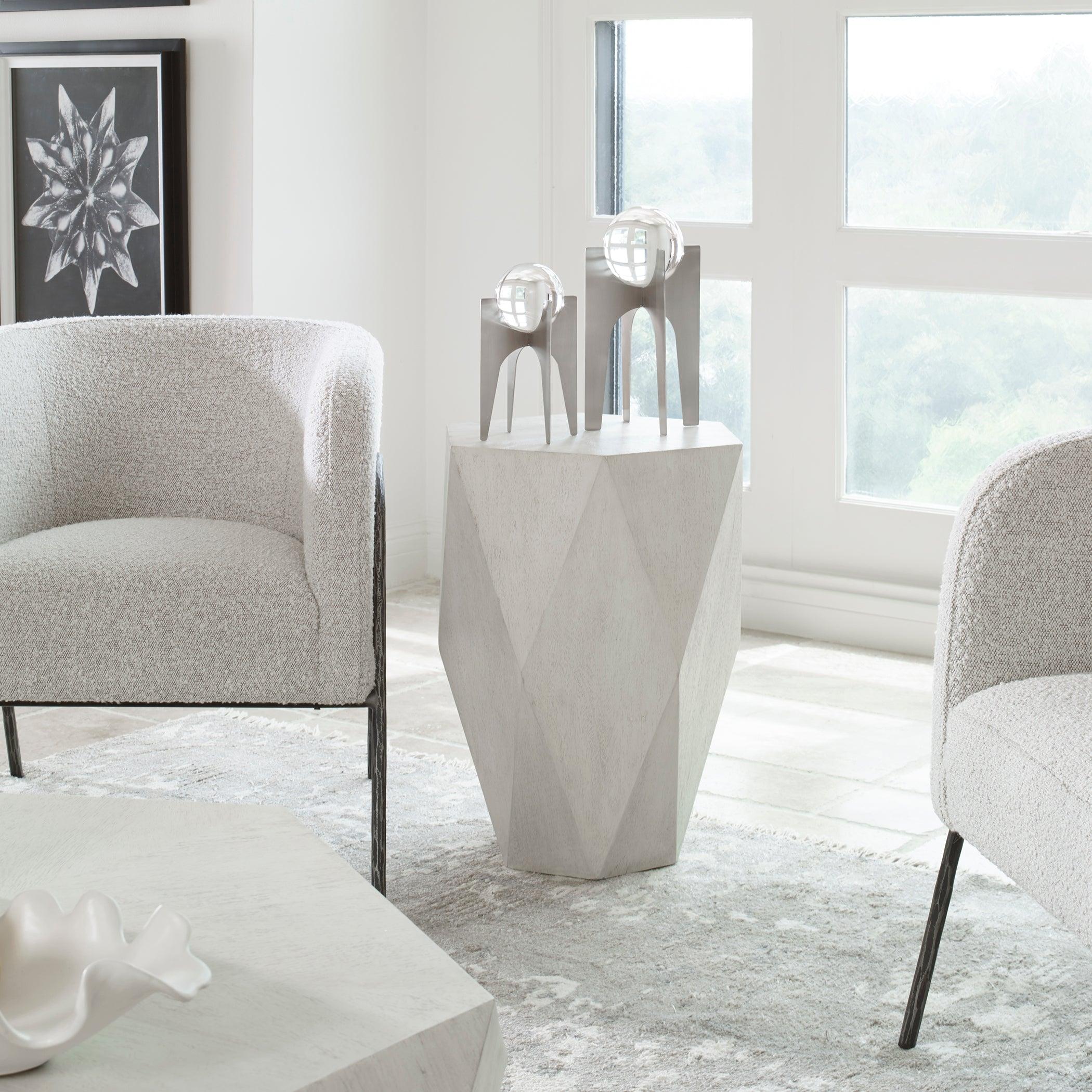 Volker White Side Table - Frankwebs