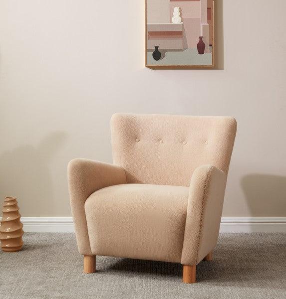 CAREY FAUX SHEARLING ACCENT CHAIR - Frankwebs