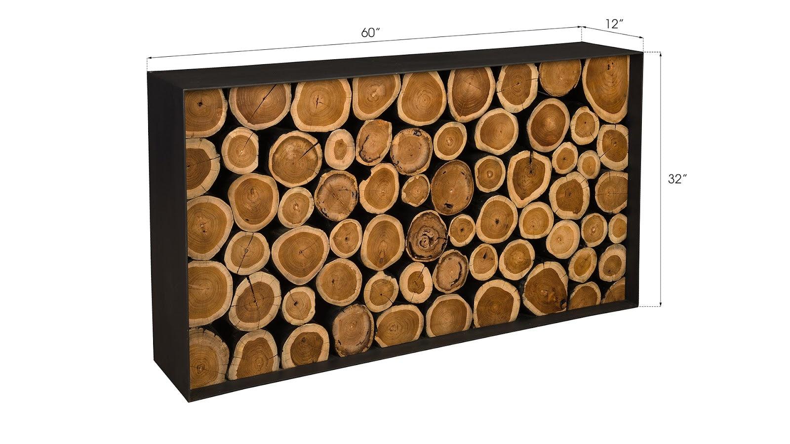 Boscage Console Table, Iron Frame - Frankwebs