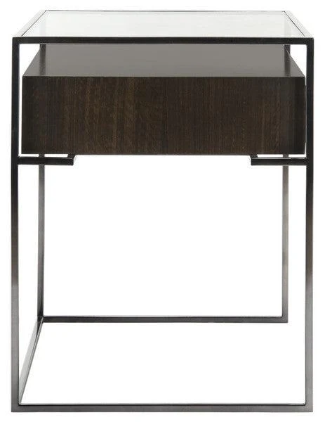 CAELAN GLASS SIDE TABLE - Frankwebs