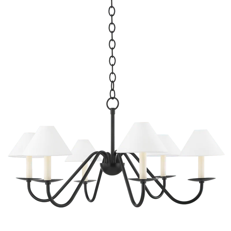 LENORE 6 LIGHT CHANDELIER - Frankwebs