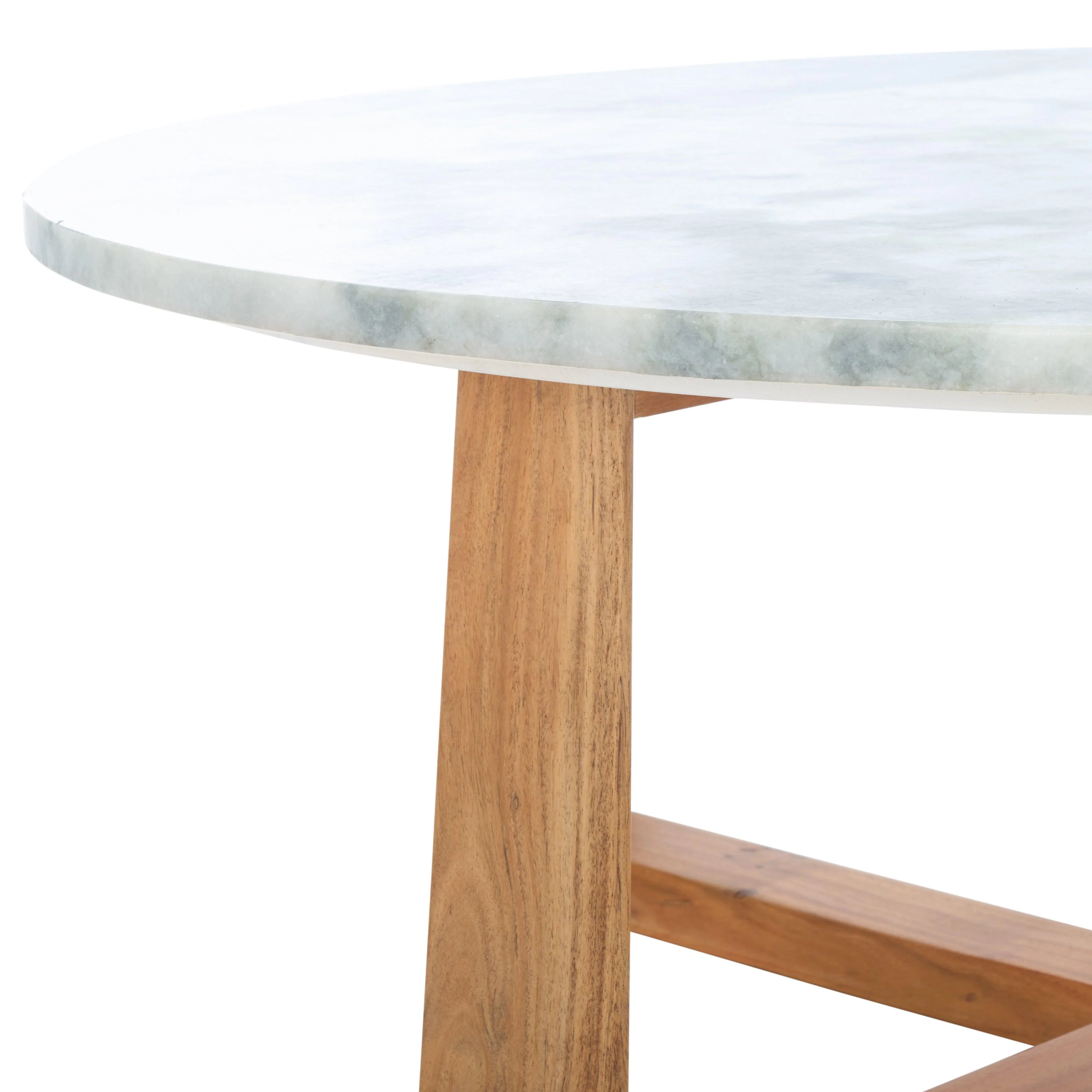 TRENTON ROUND MARBLE TOP COFFEE TABLE - Frankwebs