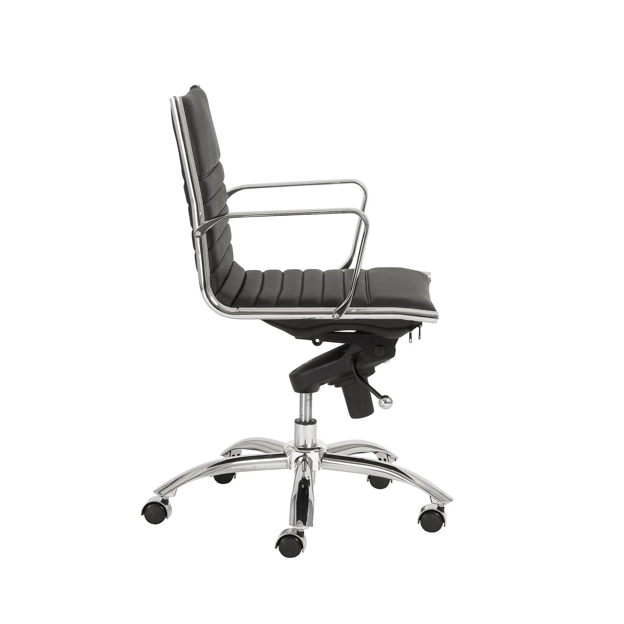 Dirk Low Back Office Chair  Leatherette - Frankwebs