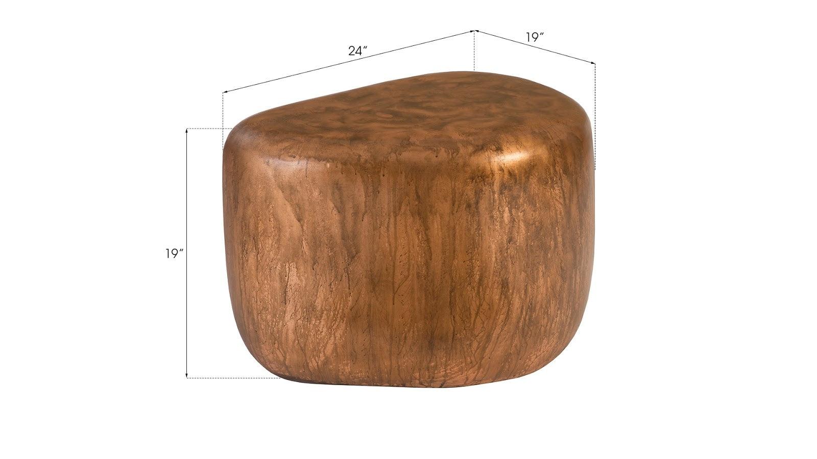 Wedge End Table, Von Braun Finish - Frankwebs
