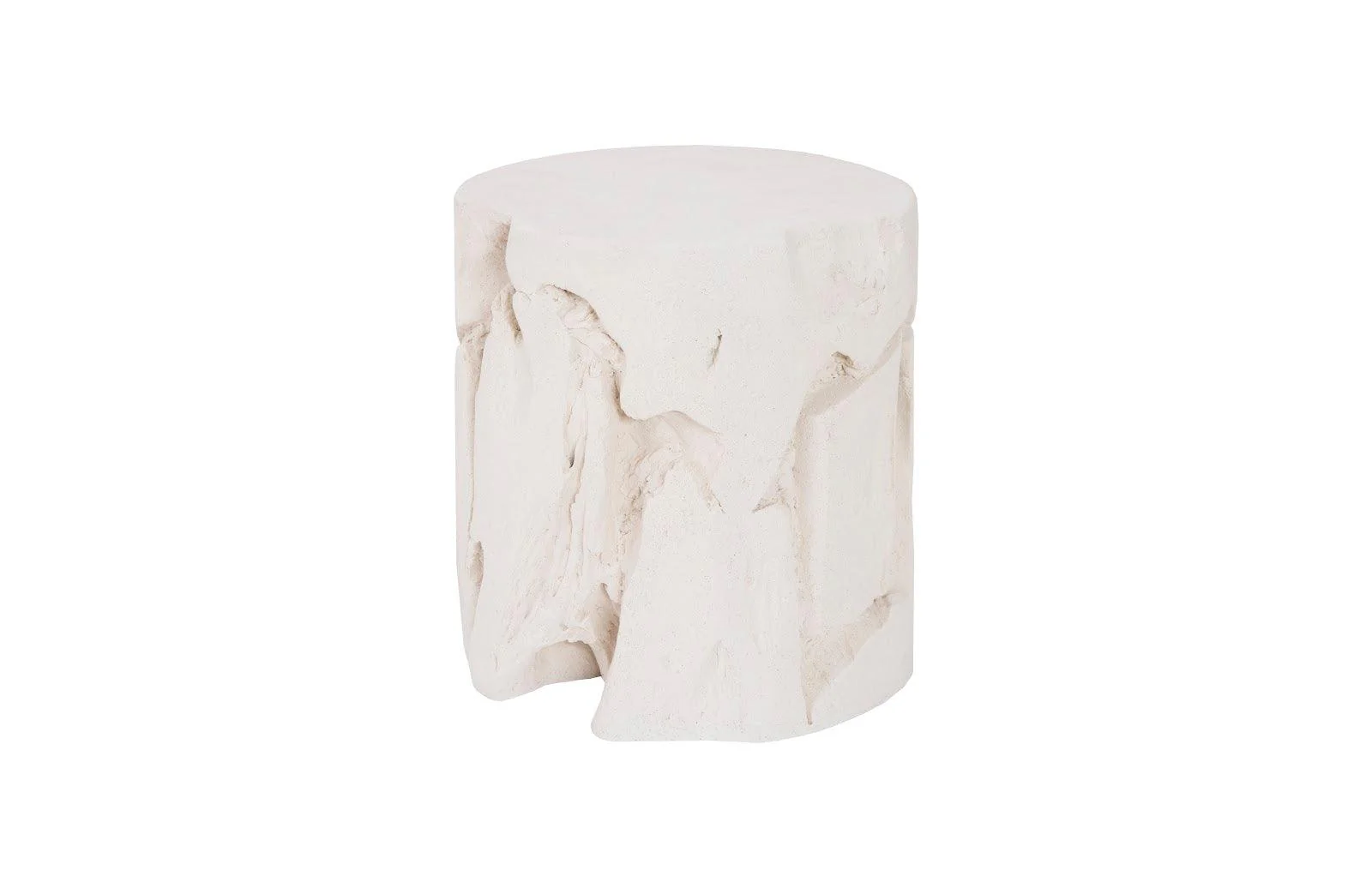 Slice Stool, Round, White Stone - Frankwebs