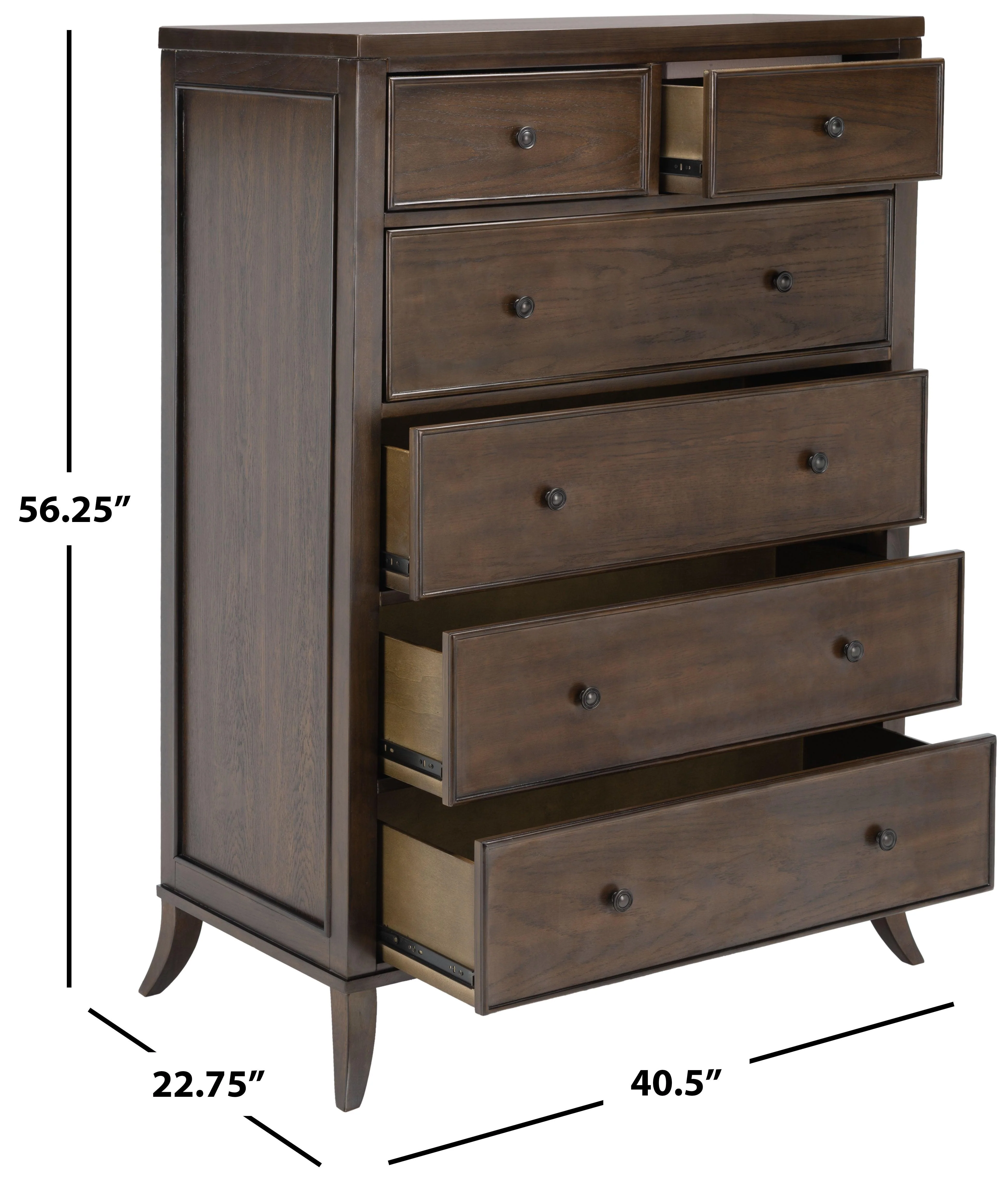 TOBIAS 6 DRAWER TALL DRESSER - Frankwebs