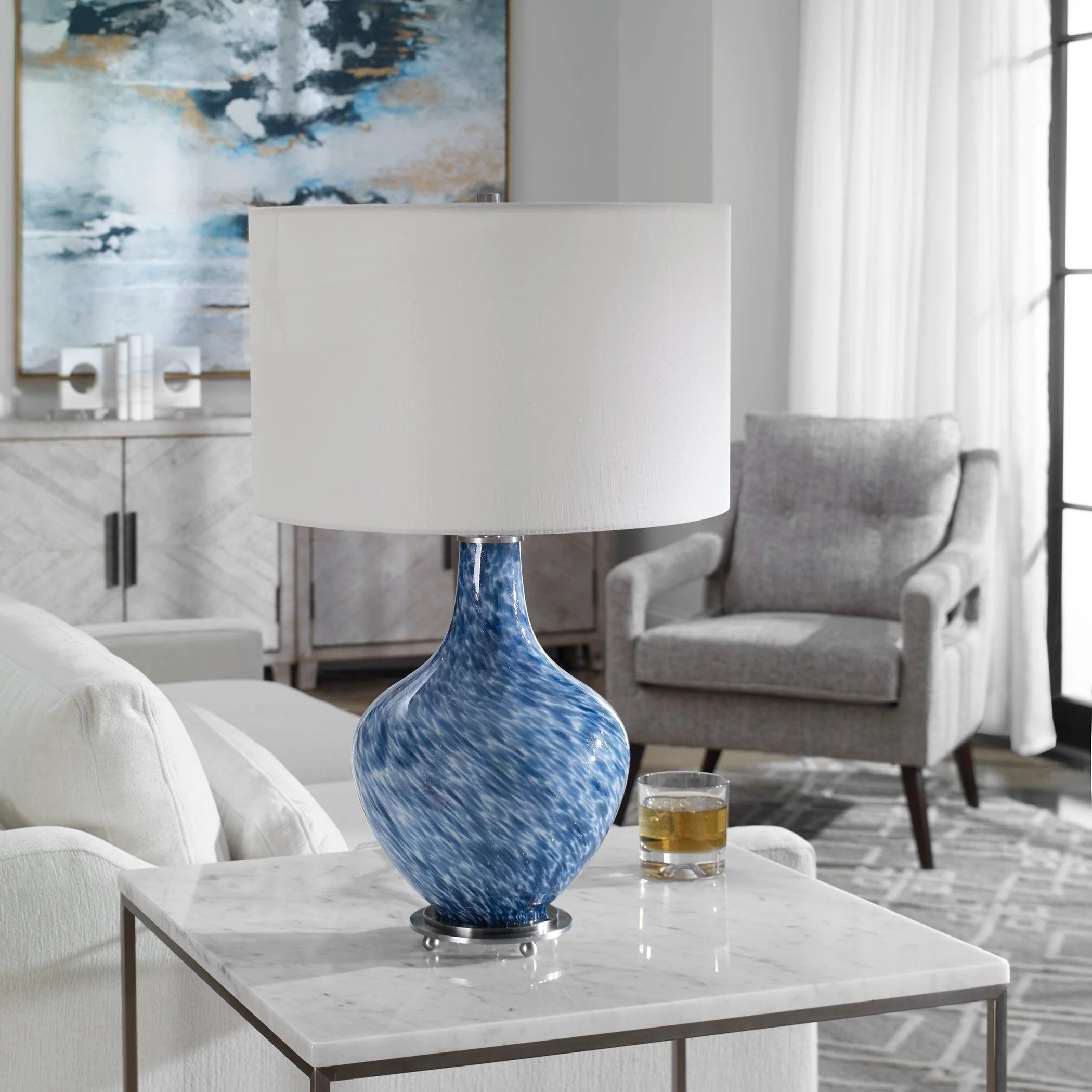 COVE COBALT BLUE TABLE LAMP - Frankwebs