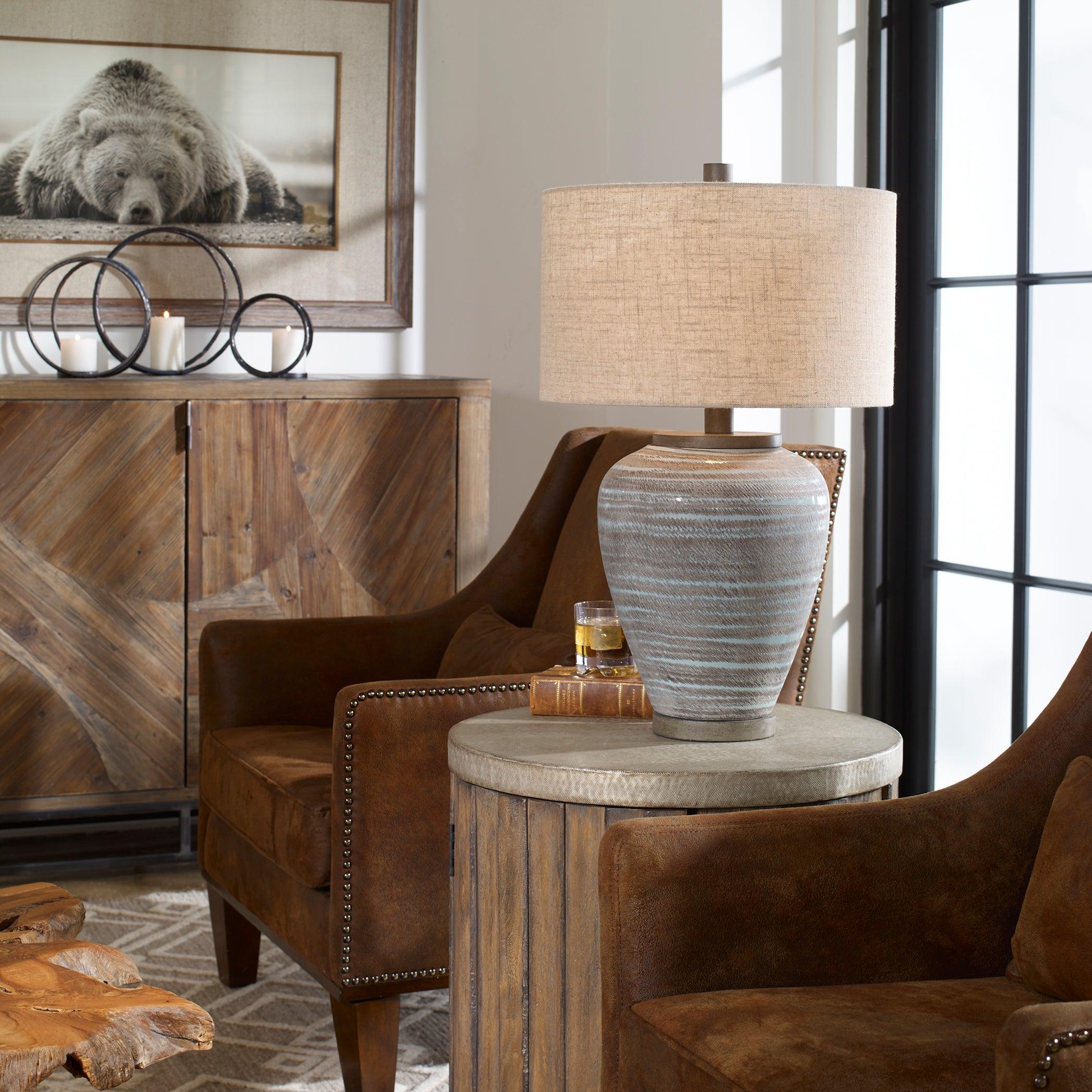 PELIA LIGHT AQUA TABLE LAMP - Frankwebs